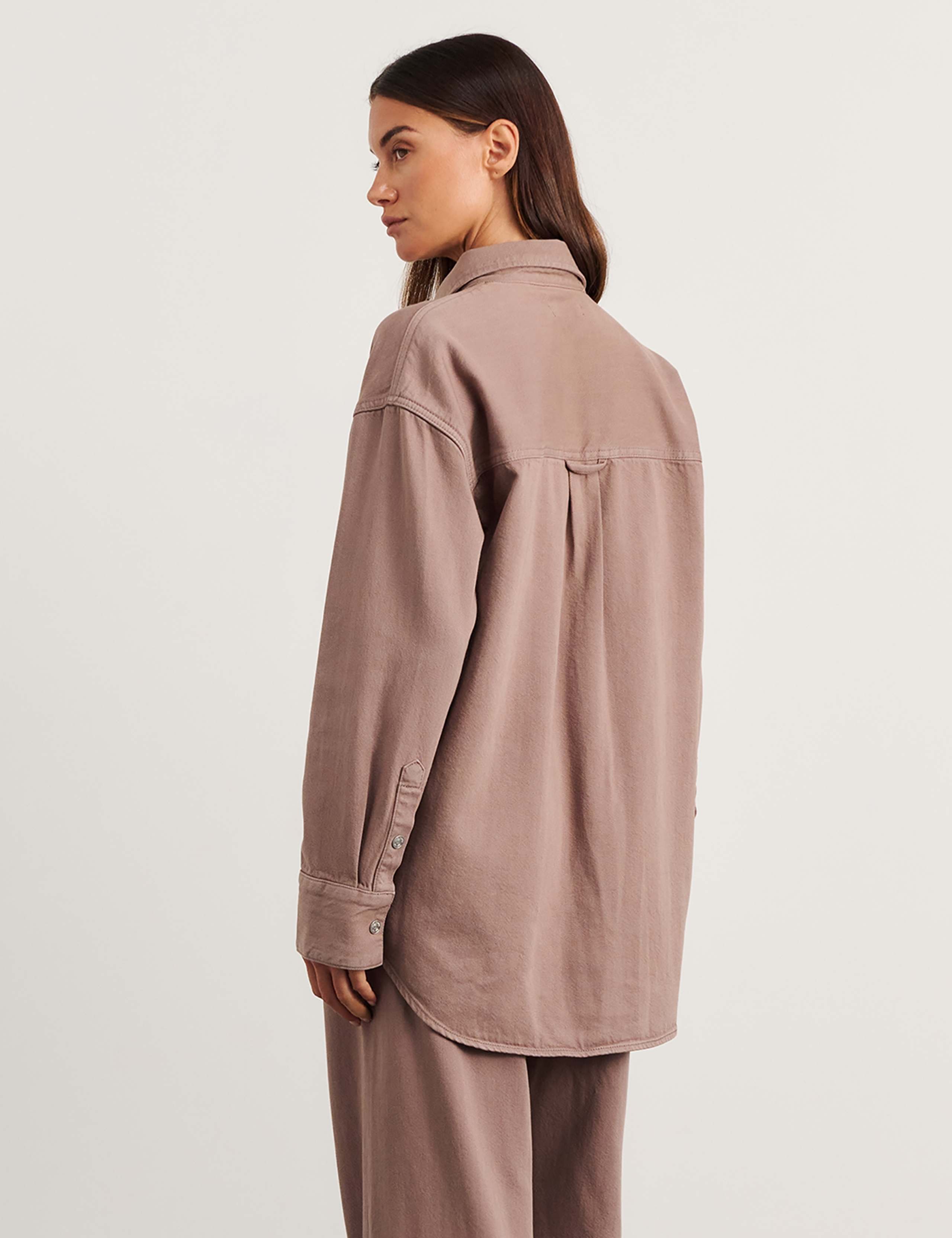Denim Relaxed Shacket 7 of 8