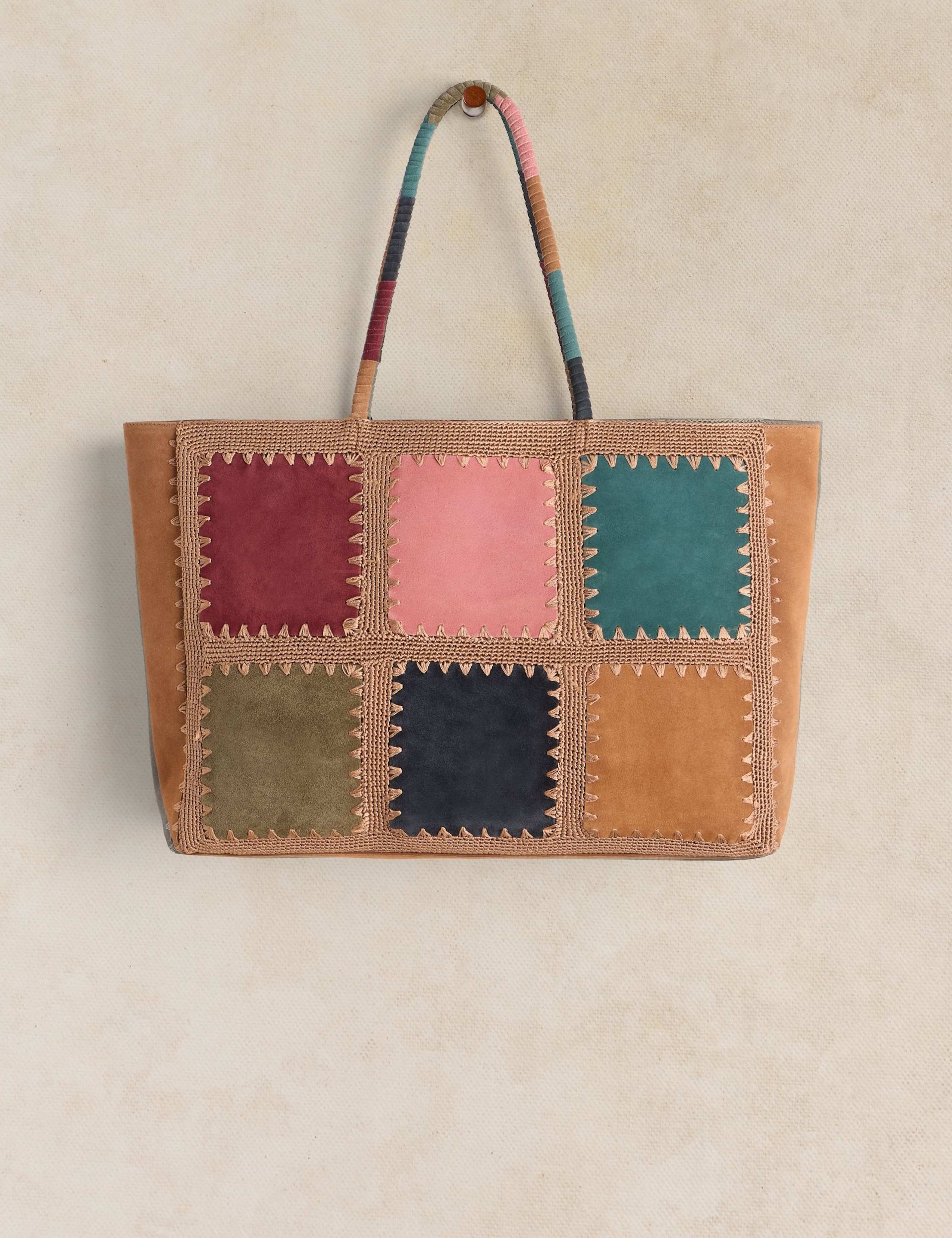 Leather Crochet Tote Bag 3 of 4