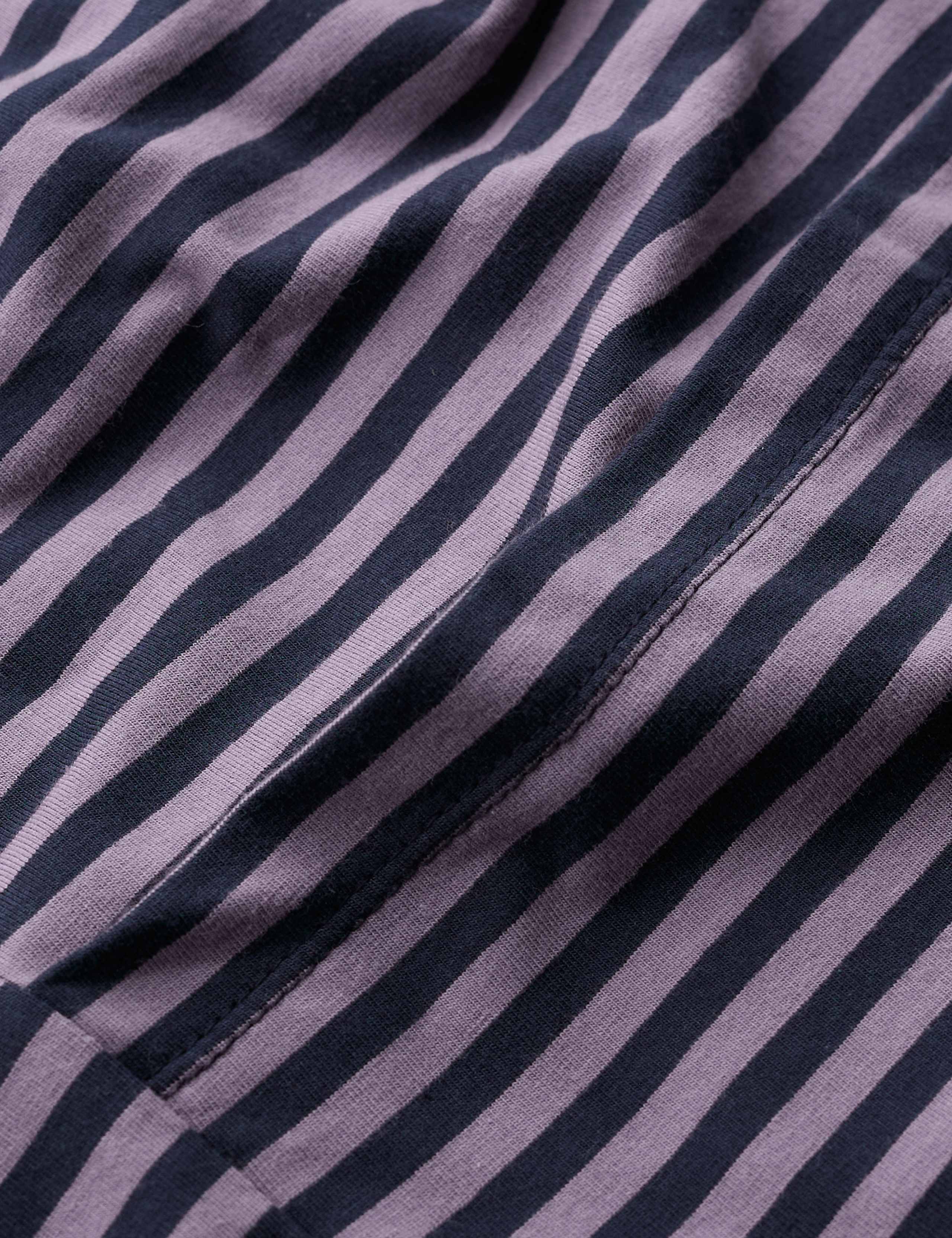 Cotton Rich Striped Knee Length Shift Dress 4 of 5