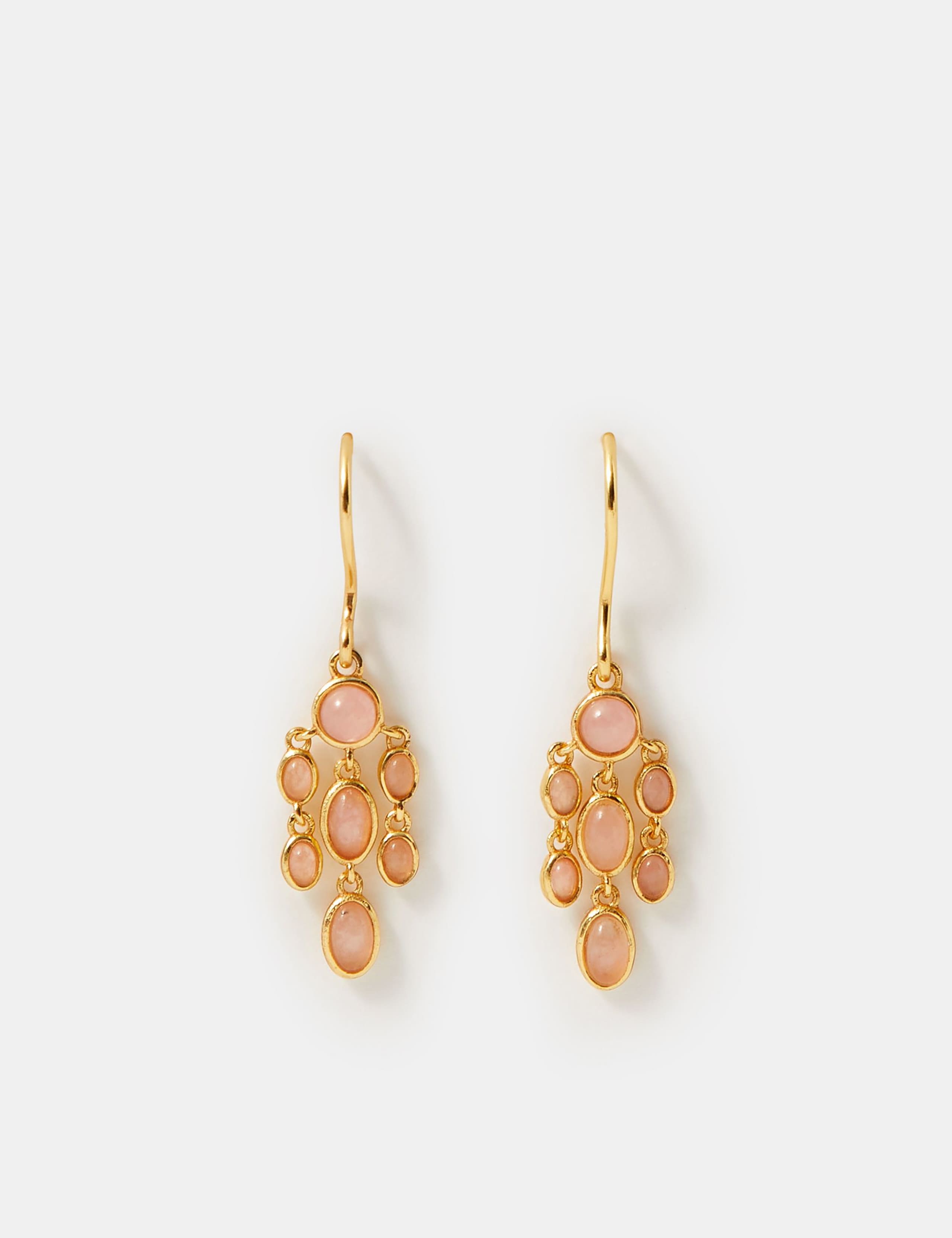 14 Carat Gold Plated Drop Earrings 2 of 3