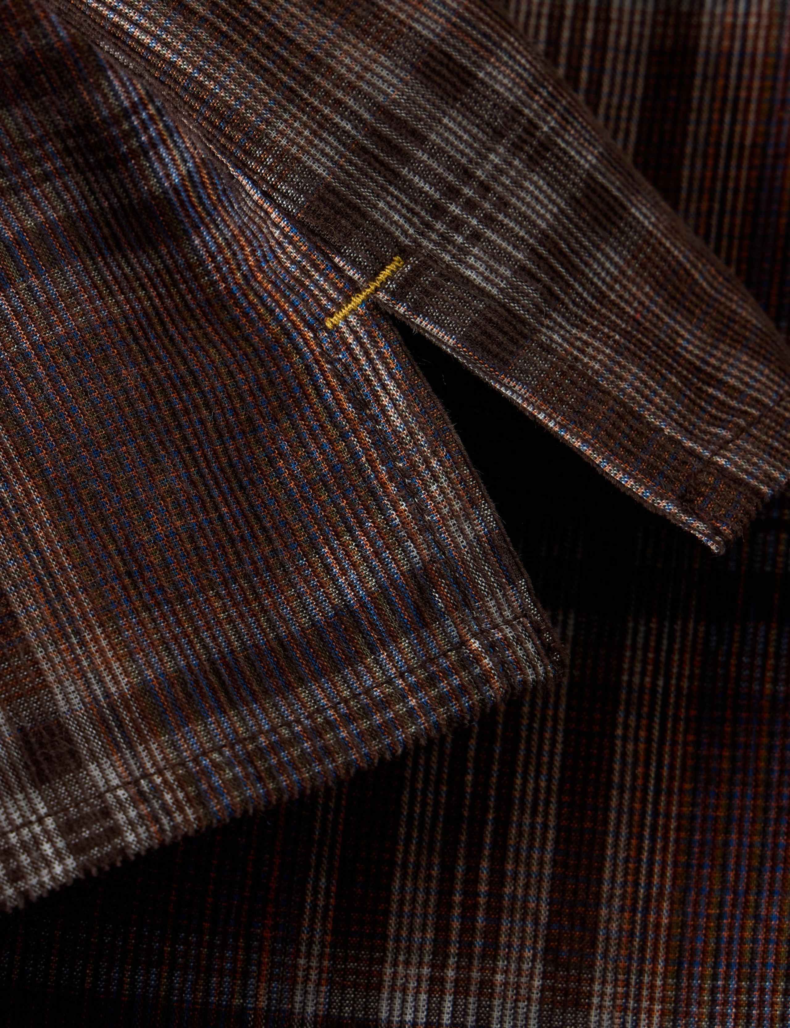Pure Cotton Cord Checked Blouse 6 of 6