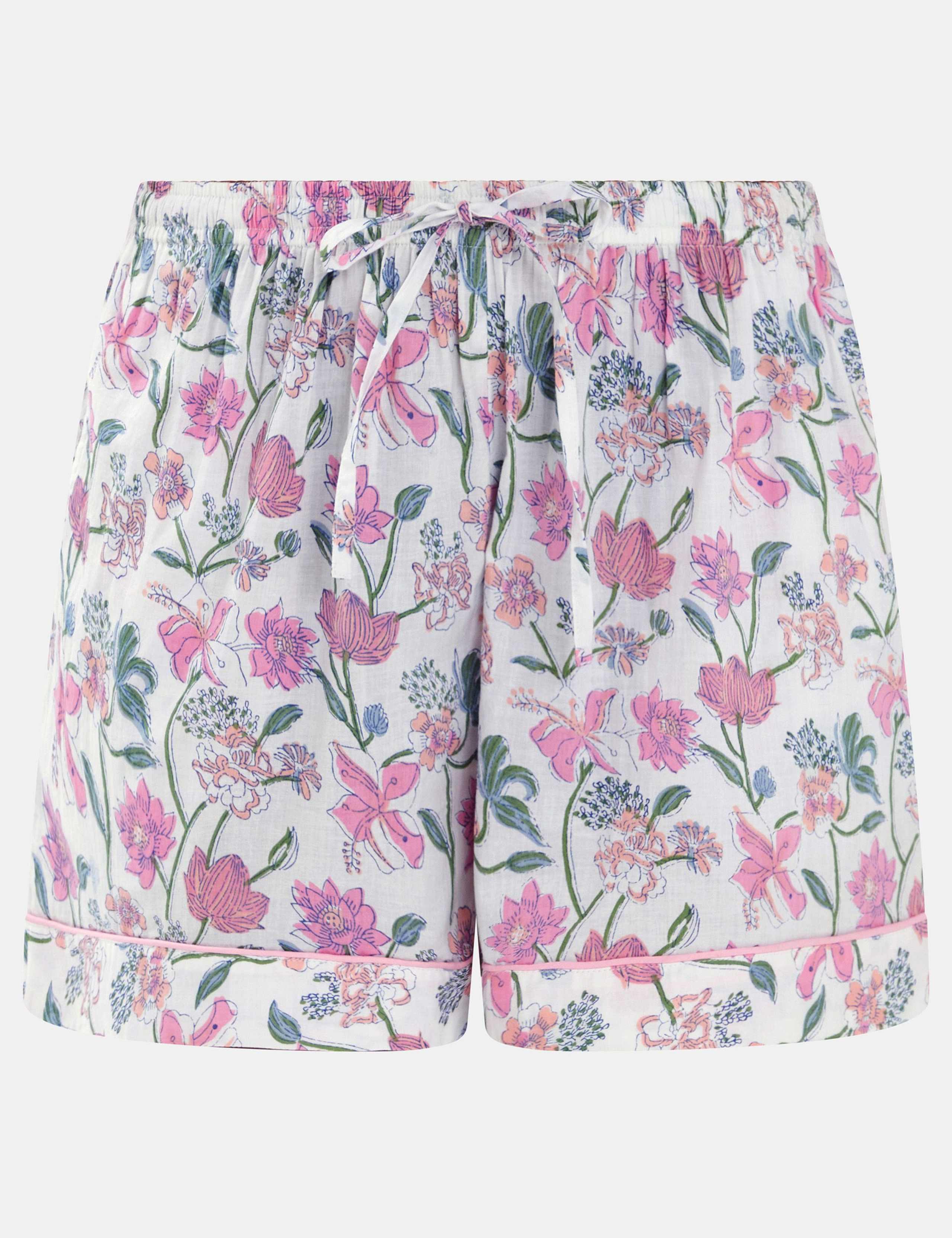 Pure Cotton Floral Shortie Set 5 of 5