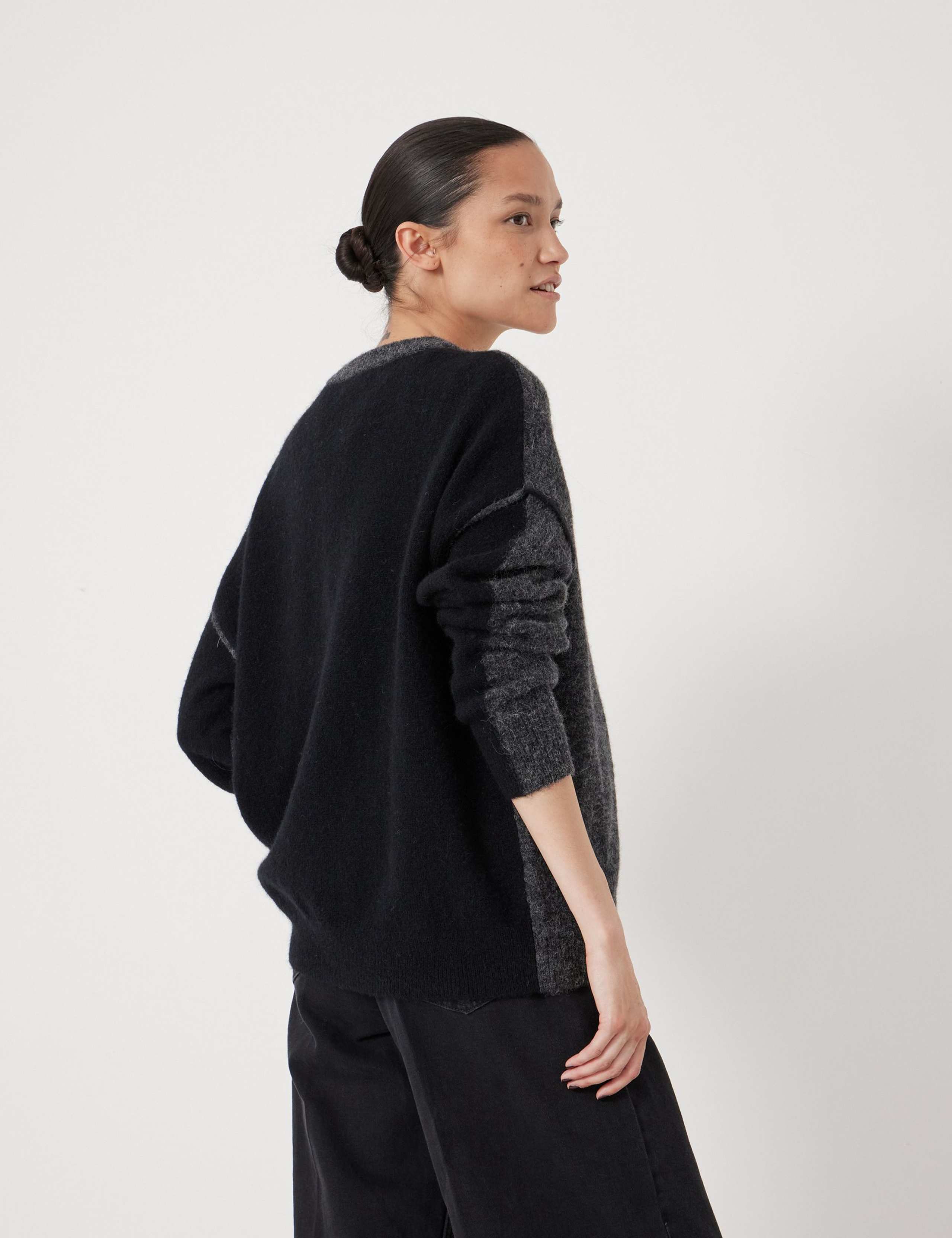 Alpaca Blend Textured Crew Neck Jumper 4 of 5