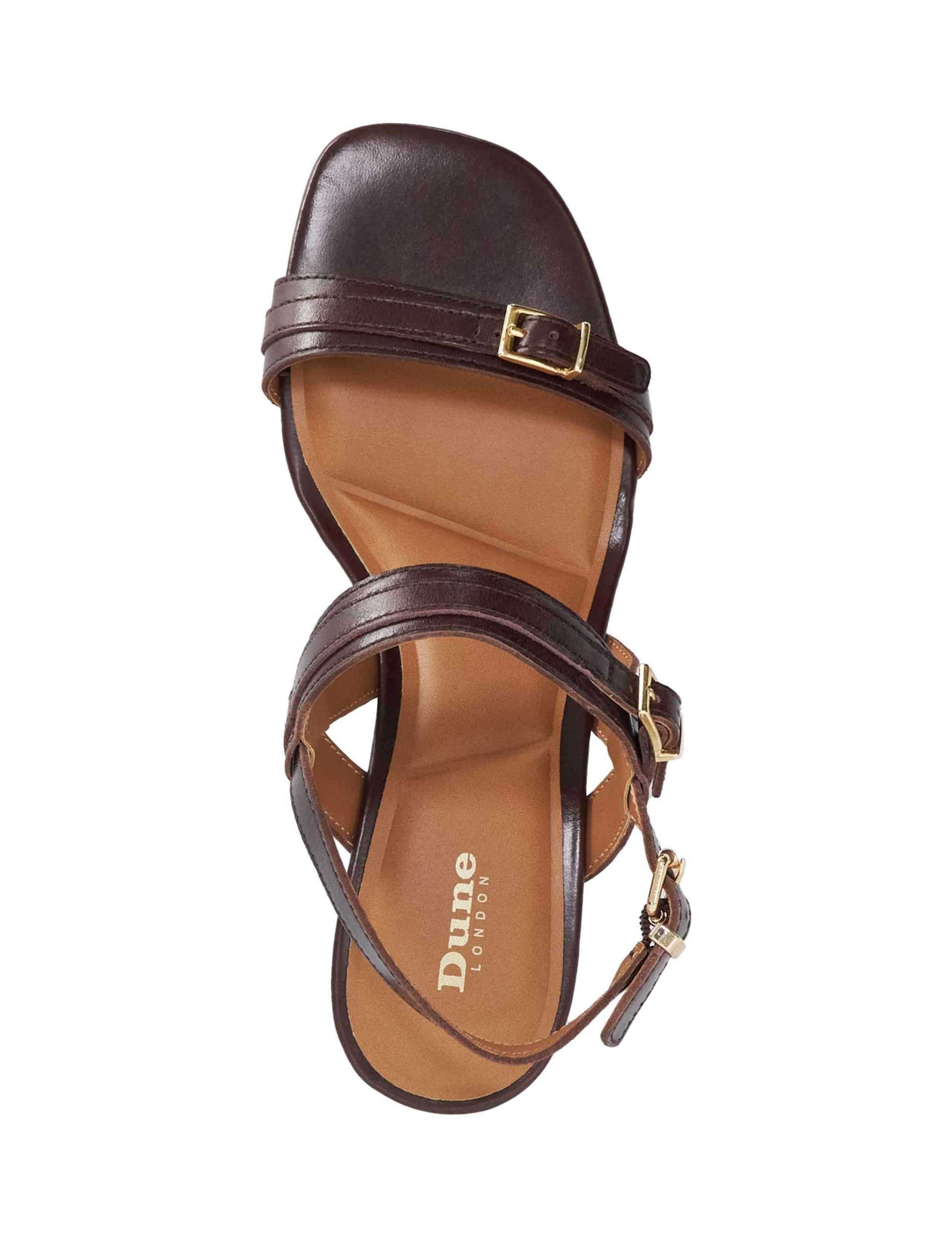 Leather Double Strap Buckle Sandals 3 of 5