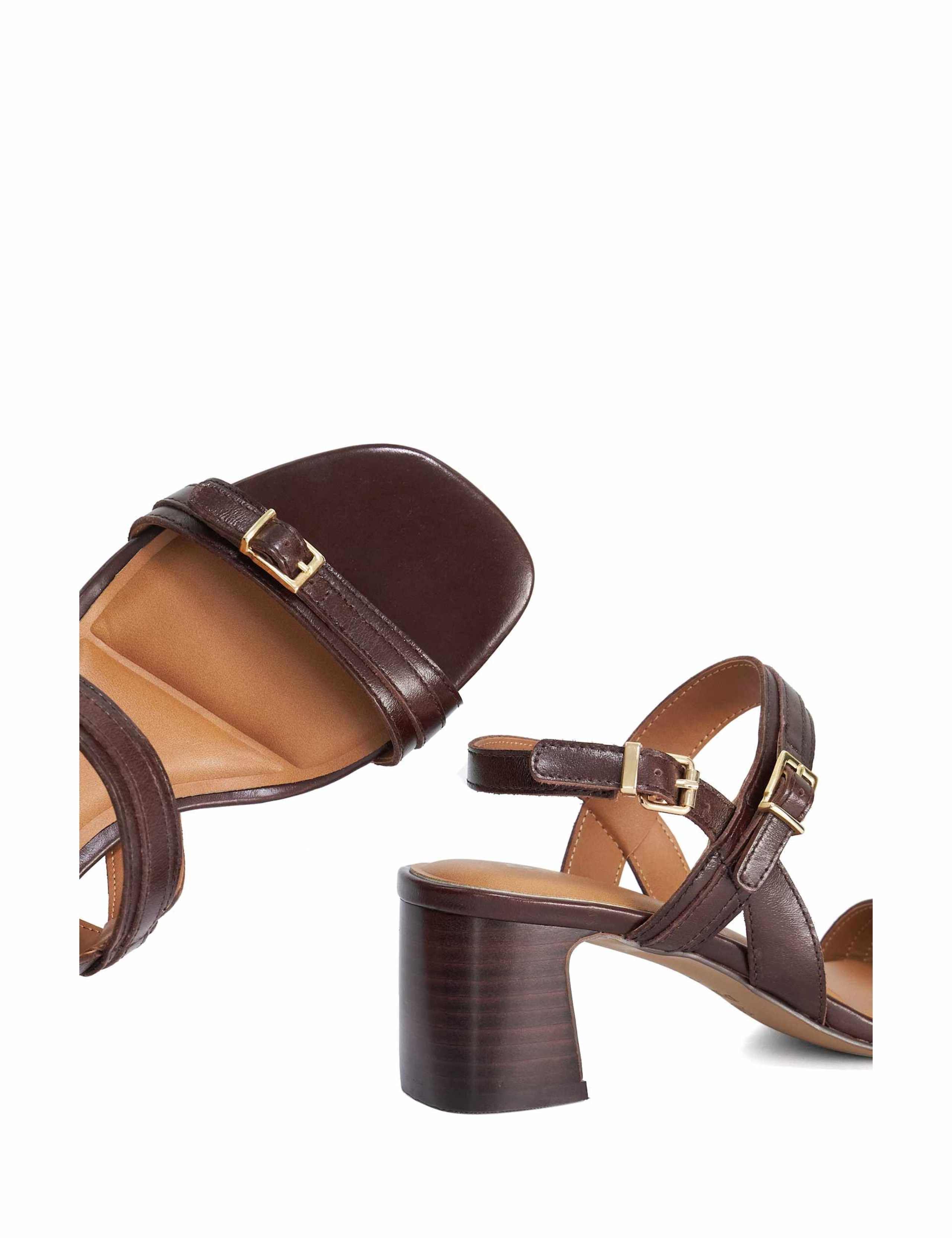 Leather Double Strap Buckle Sandals 5 of 5