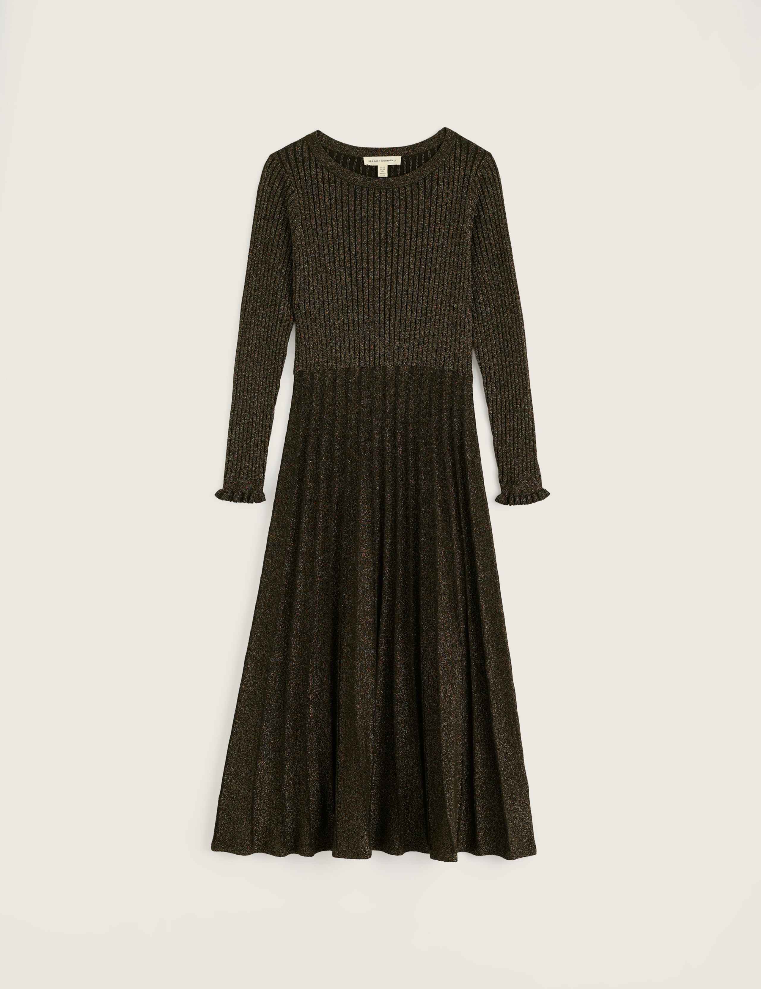 Cotton Rich Sparkly Midi Jumper Dress 2 of 5