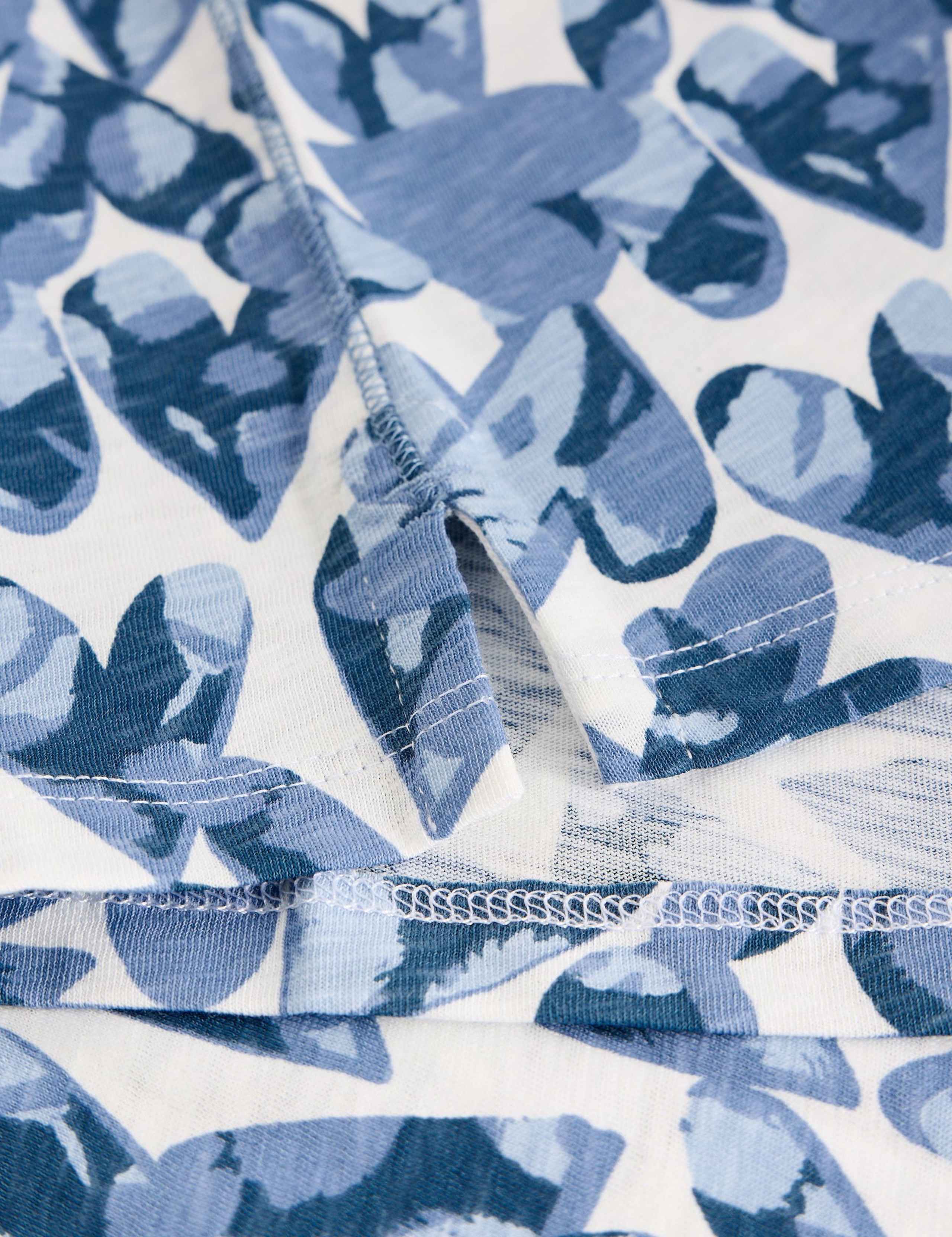 Pure Cotton Abstract Heart Print T-Shirt 4 of 6