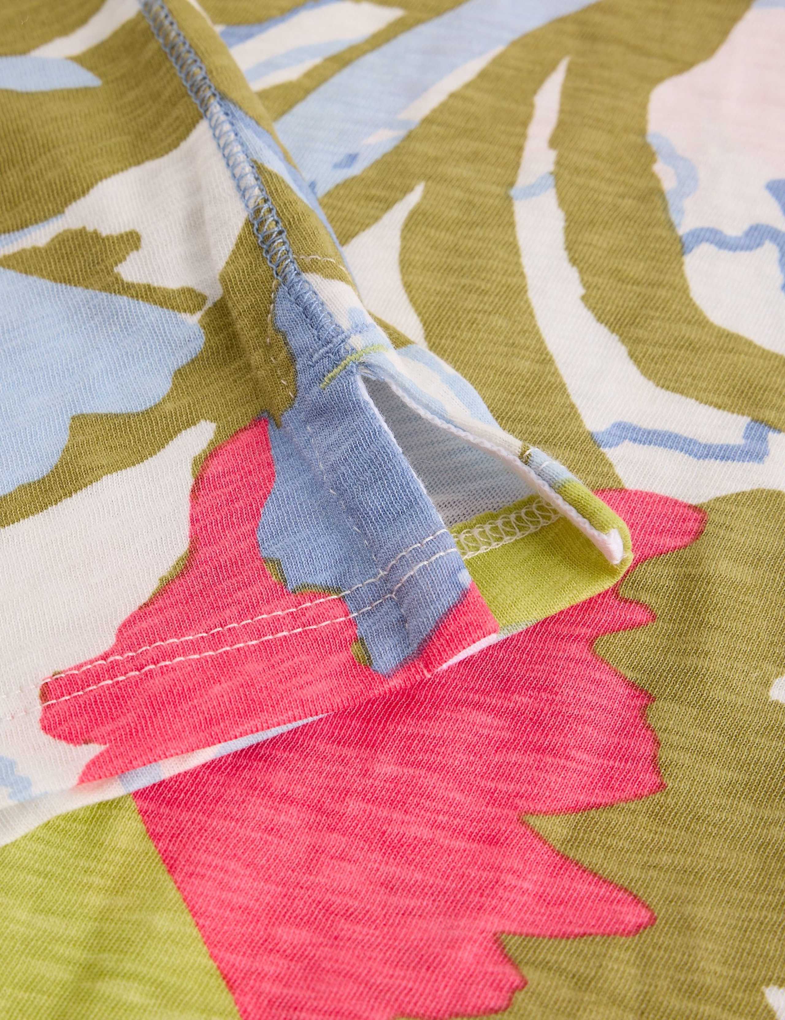 Pure Cotton Abstract Heart Print T-Shirt 4 of 6