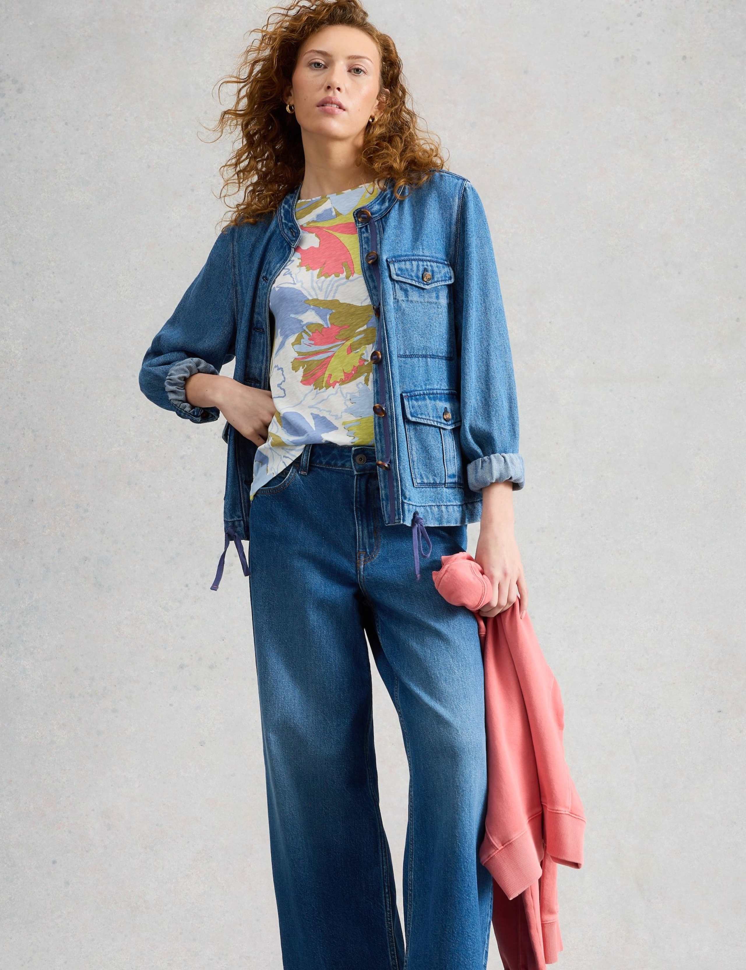 Pure Cotton Abstract Heart Print T-Shirt 5 of 6