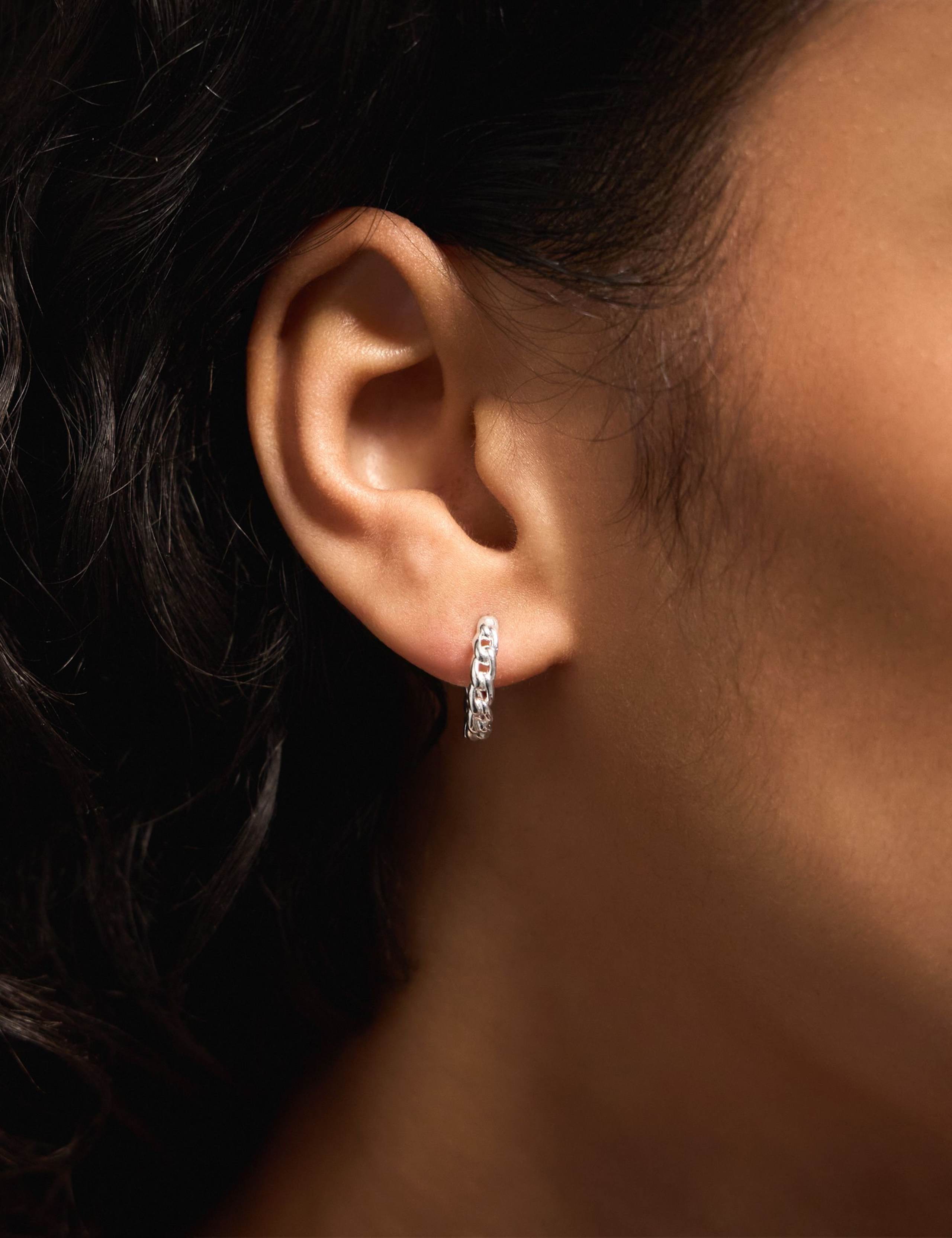 3 Pack Sterling Silver Plated Earrings Set 1 of 3