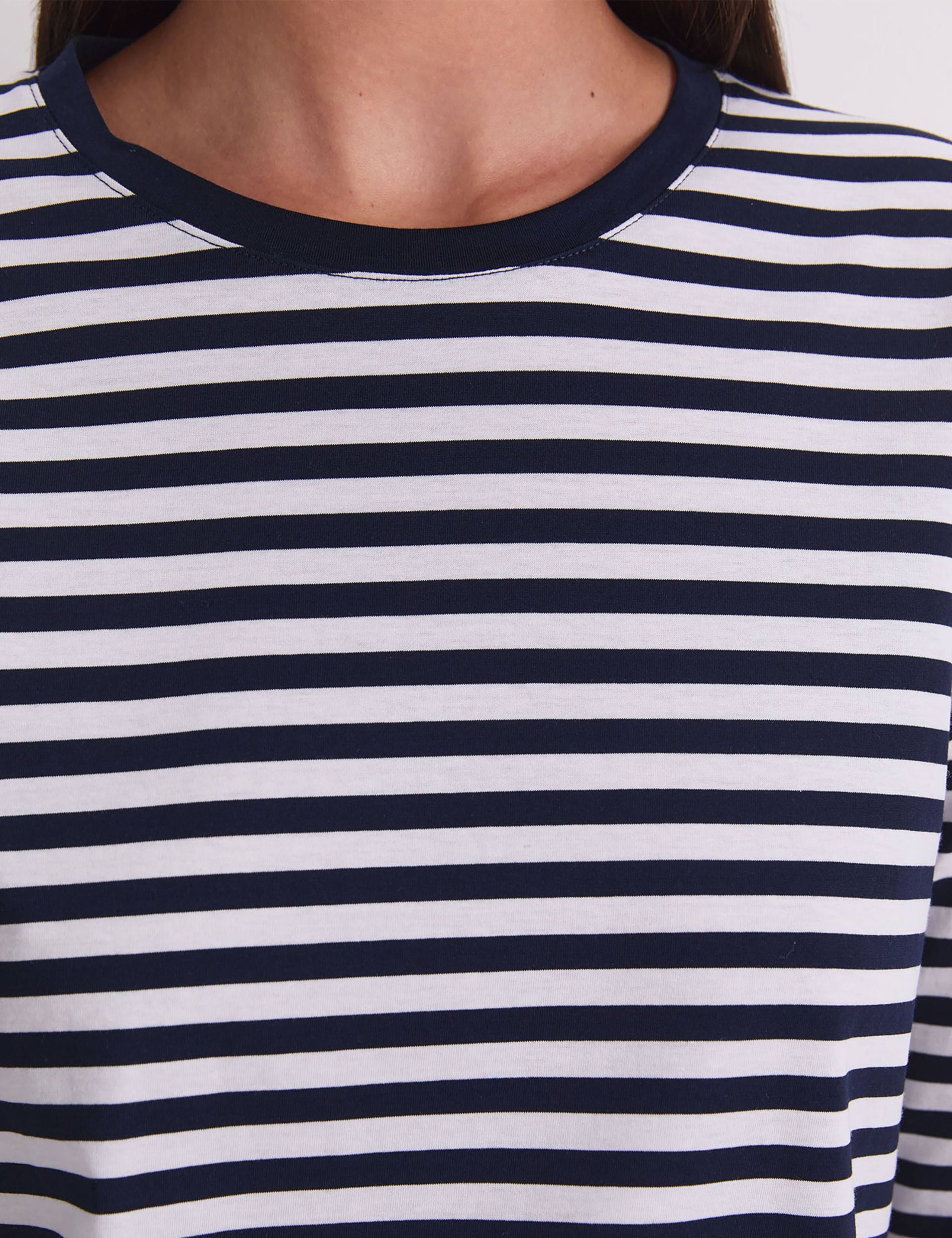 Mercerised Cotton Three-Quarter Sleeve Top 7 of 7