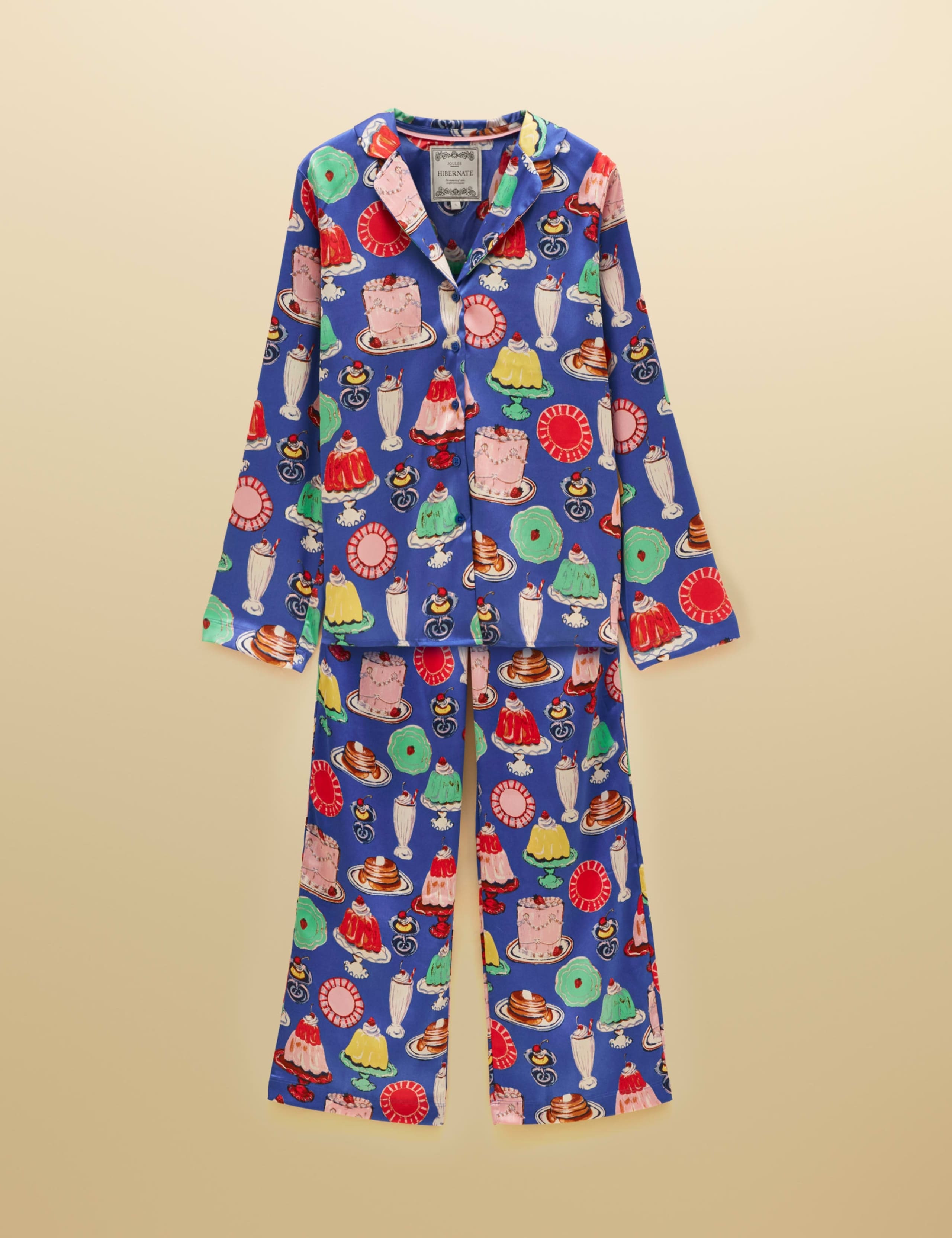 Printed Satin Two Piece Pyjama Set 4 of 6