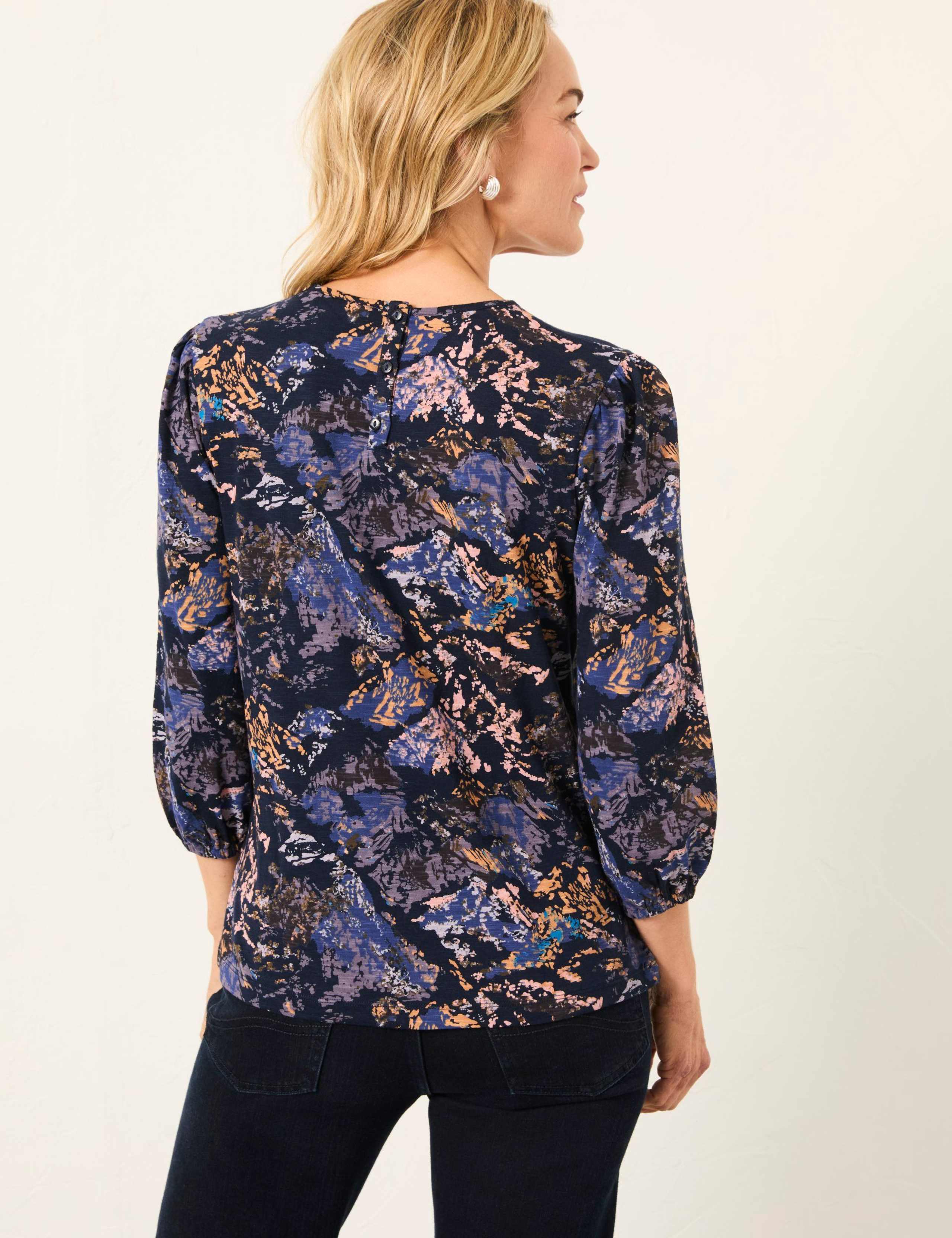 Cotton Rich Mountain Print Blouse 5 of 5