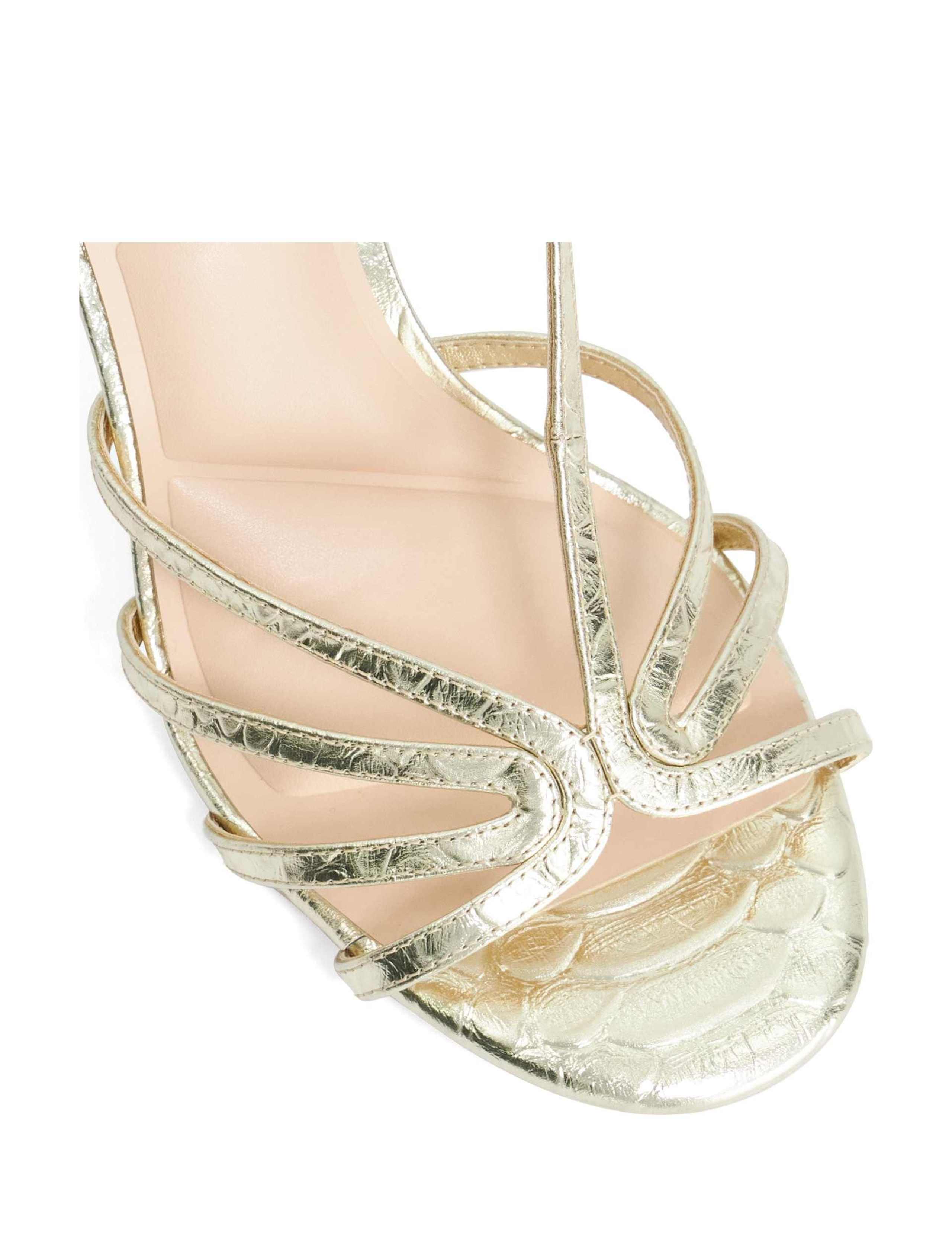 Leather Strappy Stiletto Heel Sandals 5 of 5