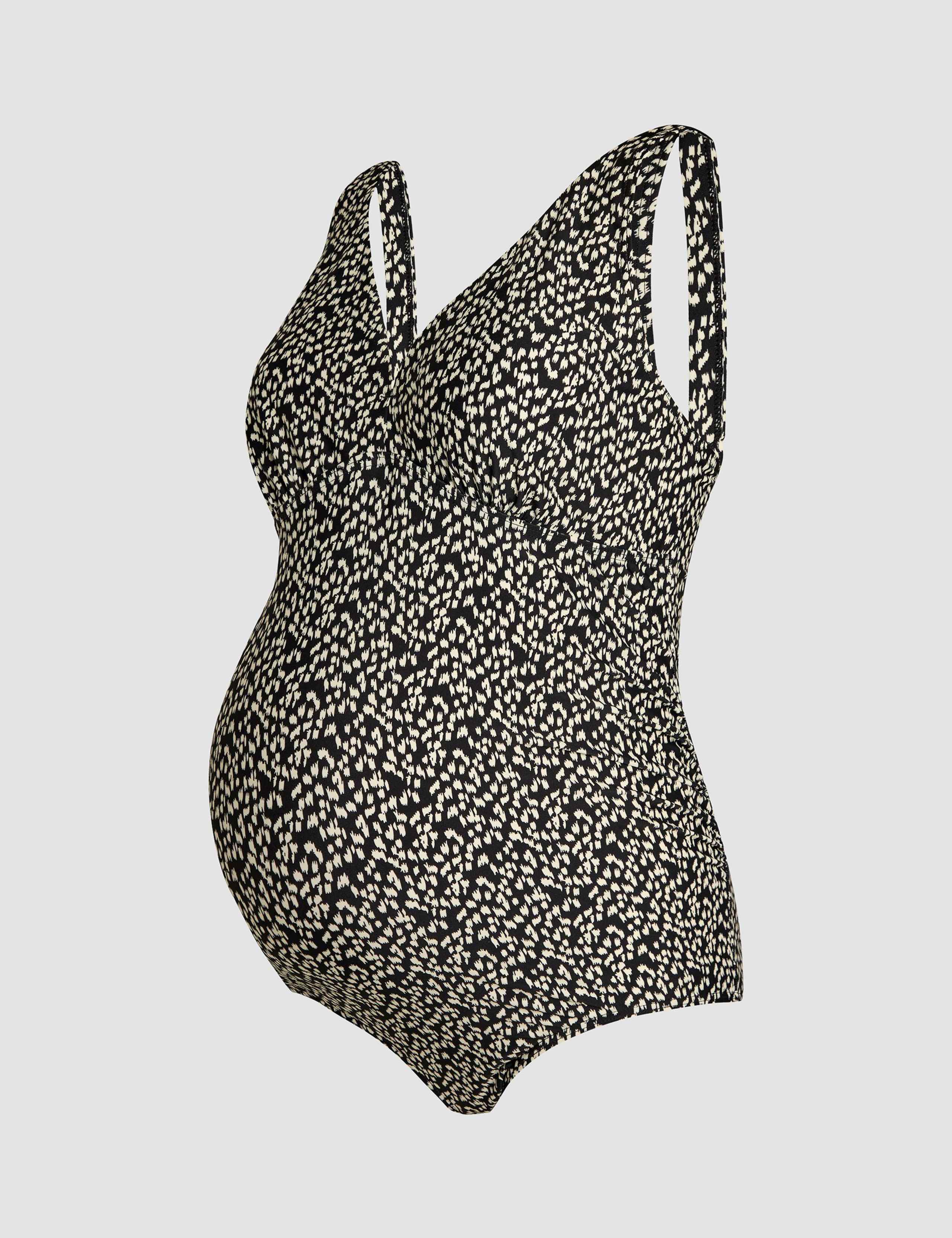 Maternity Animal Print V-Neck Swimsuit 2 of 5