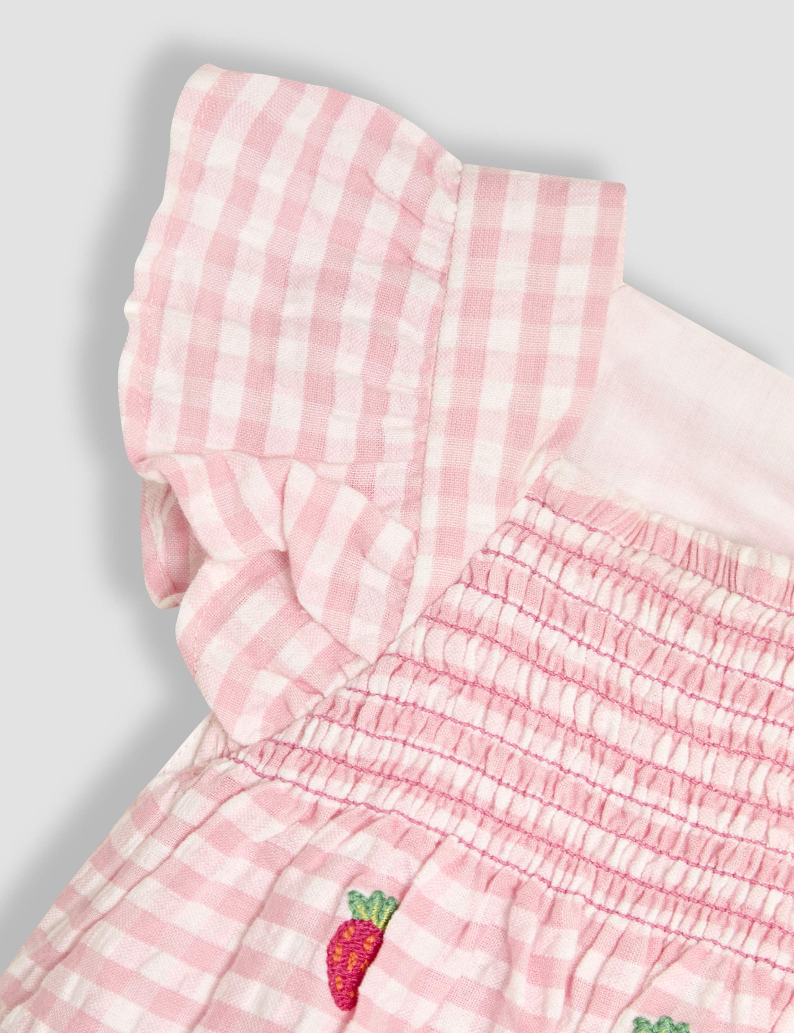 Pure Cotton Romper & Hat Set (3-24 Mths) 3 of 6