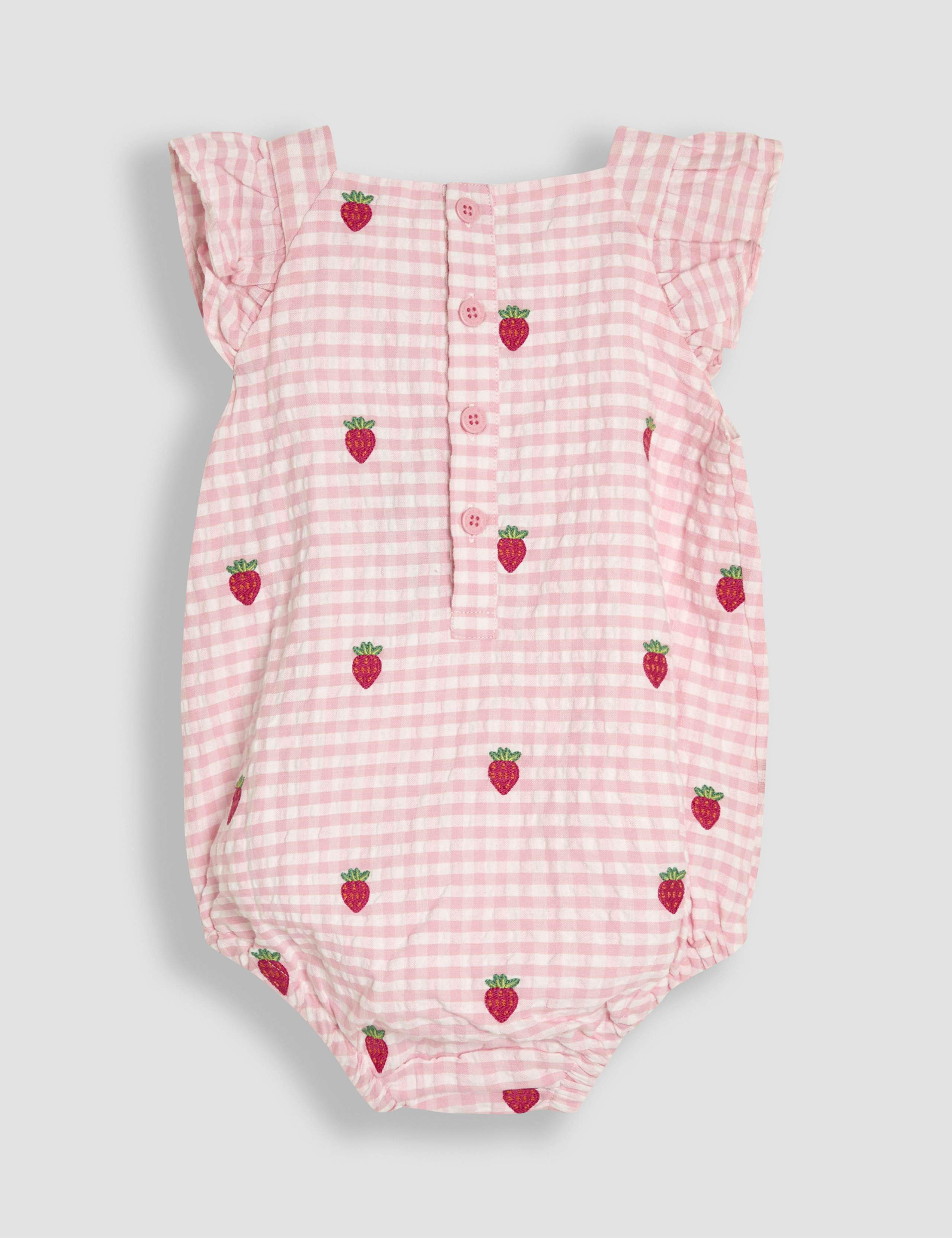 Pure Cotton Romper & Hat Set (3-24 Mths) 4 of 6