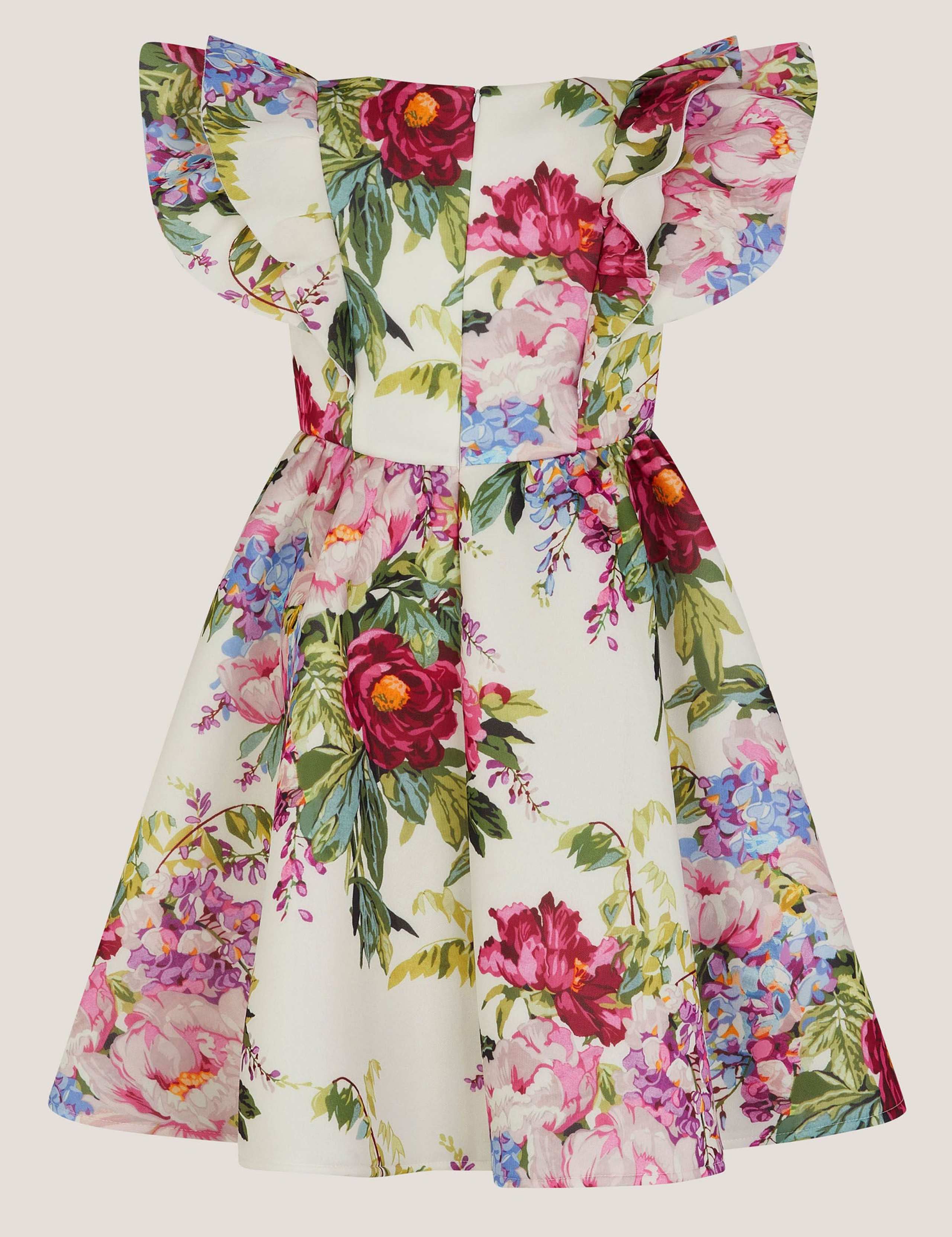 Floral Frill Party Dress (3-13 Yrs) 2 of 4