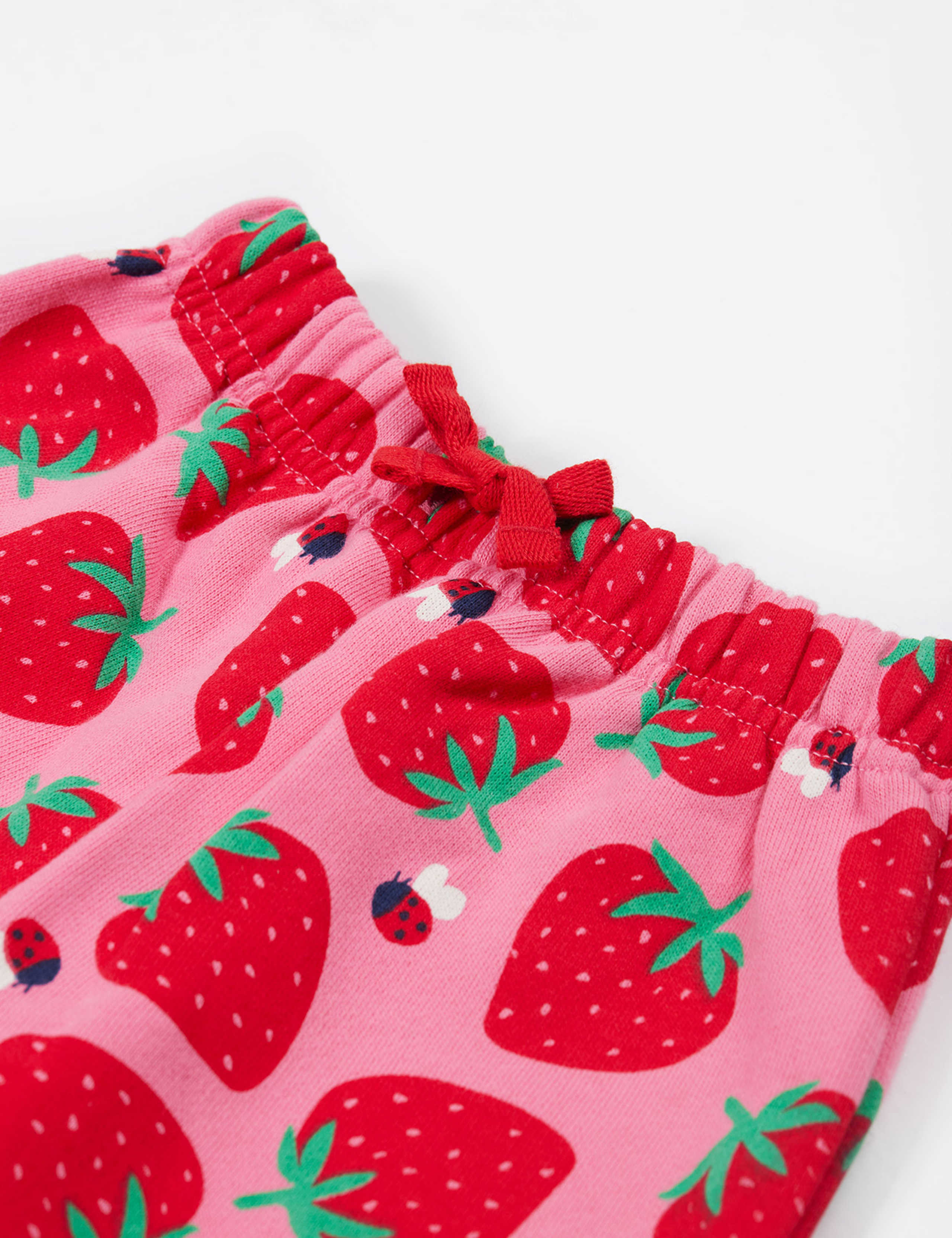 Pure Cotton Strawberry Joggers (0-5 Yrs) 3 of 4