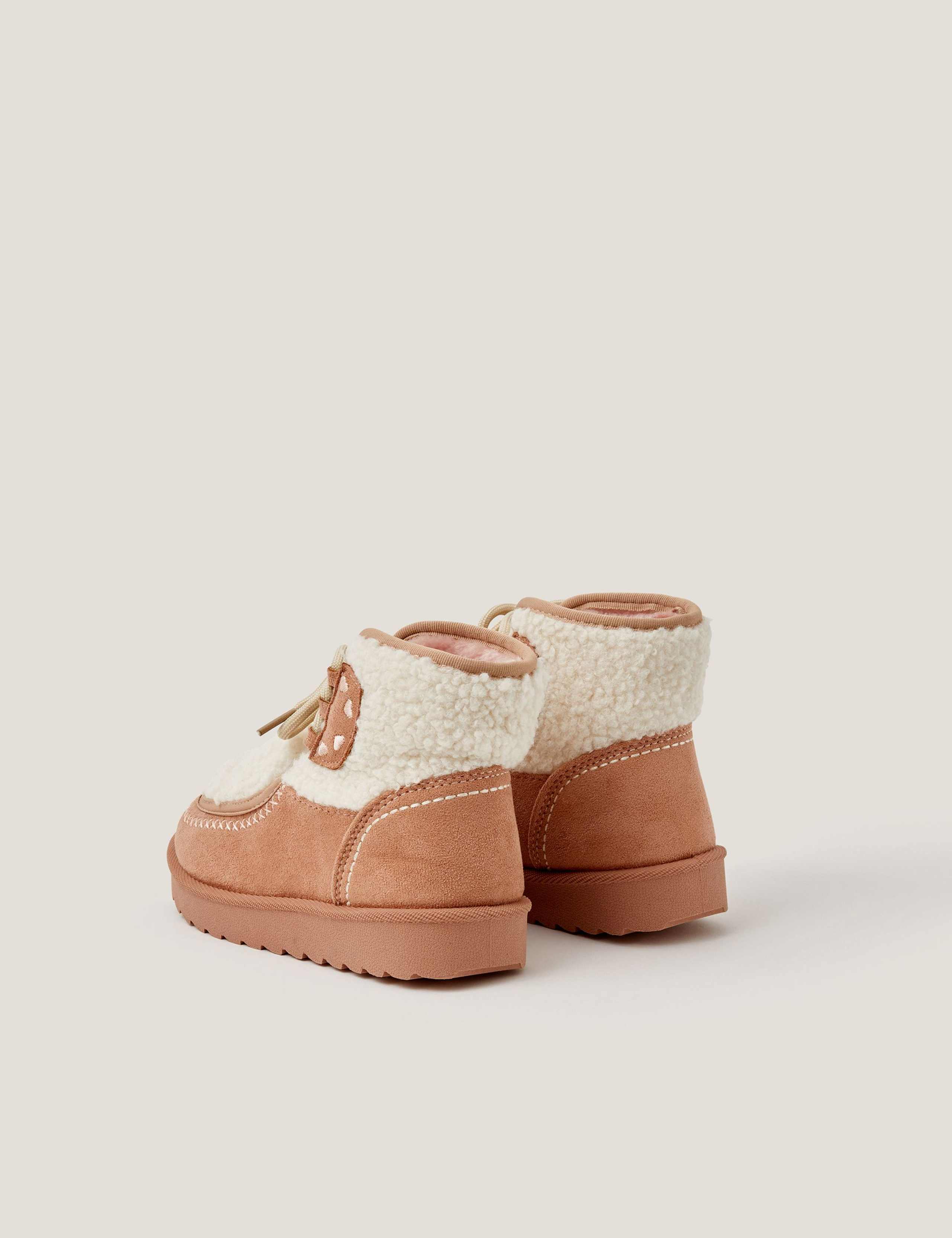 Kids' Heart Ankle Boots (7 Small - 4 Large) 2 of 3