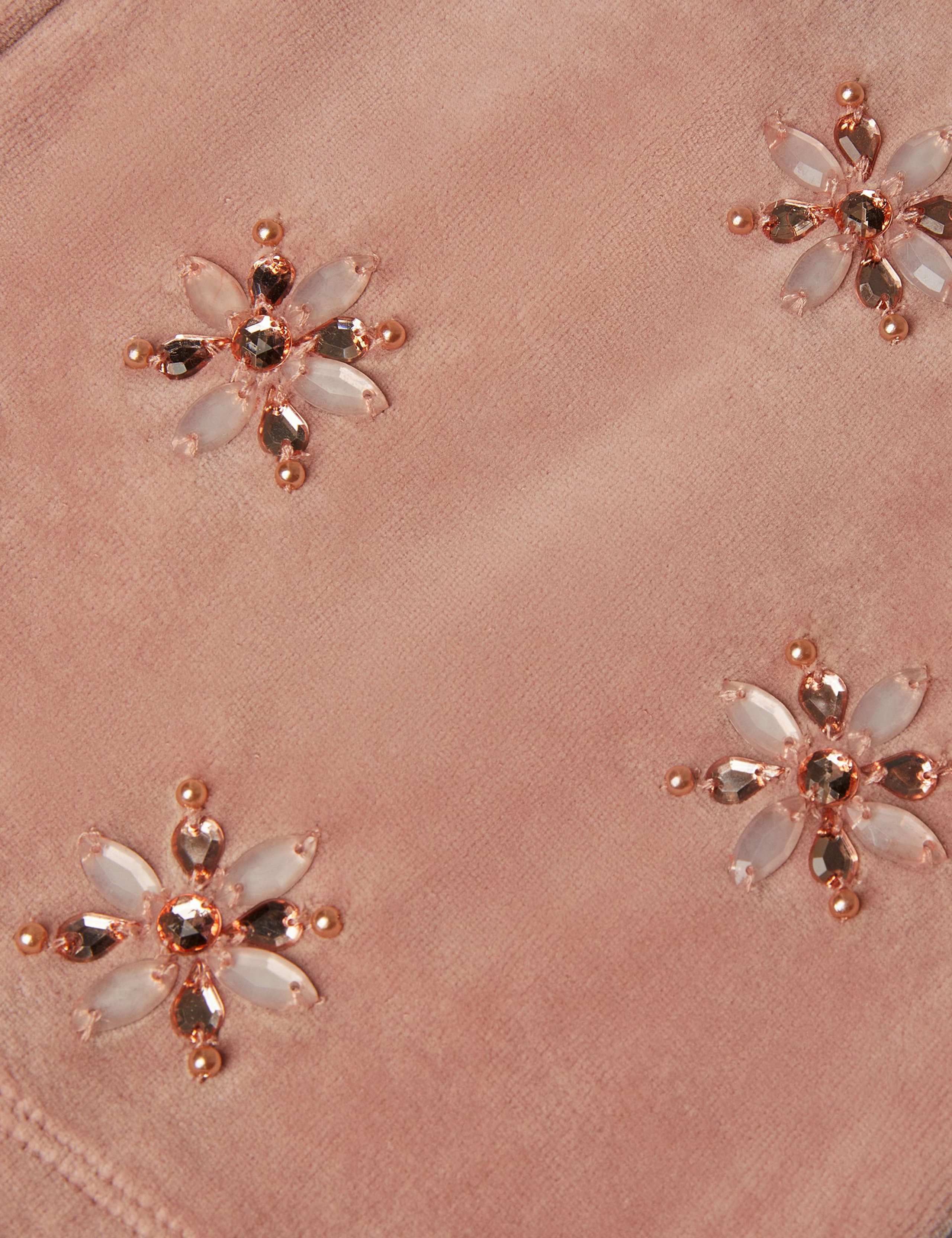 Embellished Velour Wide Leg Trousers (3-13 Yrs) 4 of 4