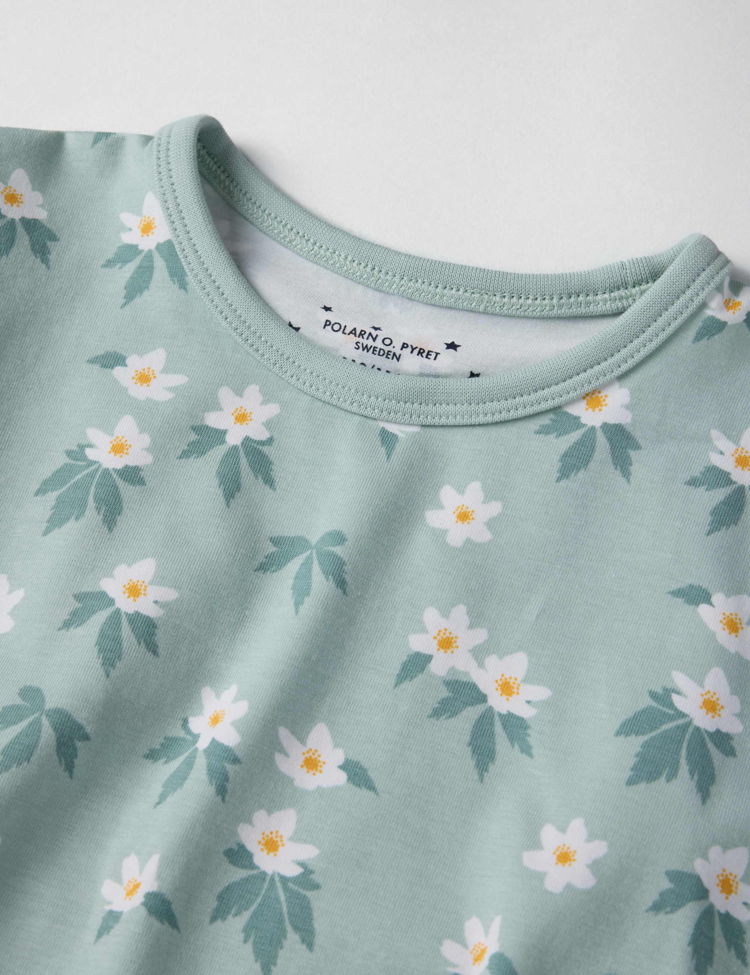 Cotton Rich Floral Pyjamas (2-10 Yrs) 4 of 5