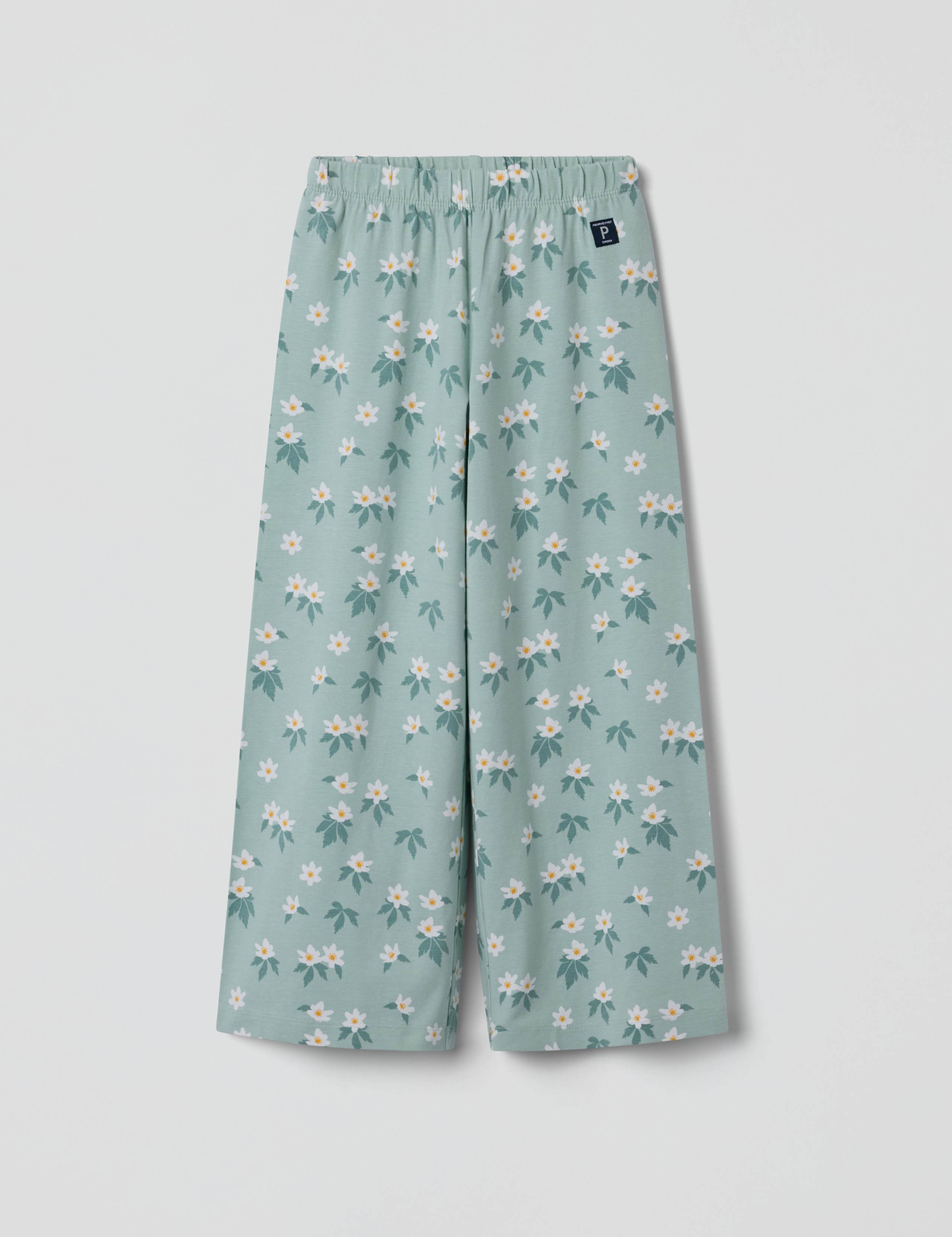 Cotton Rich Floral Pyjamas (2-10 Yrs) 5 of 5
