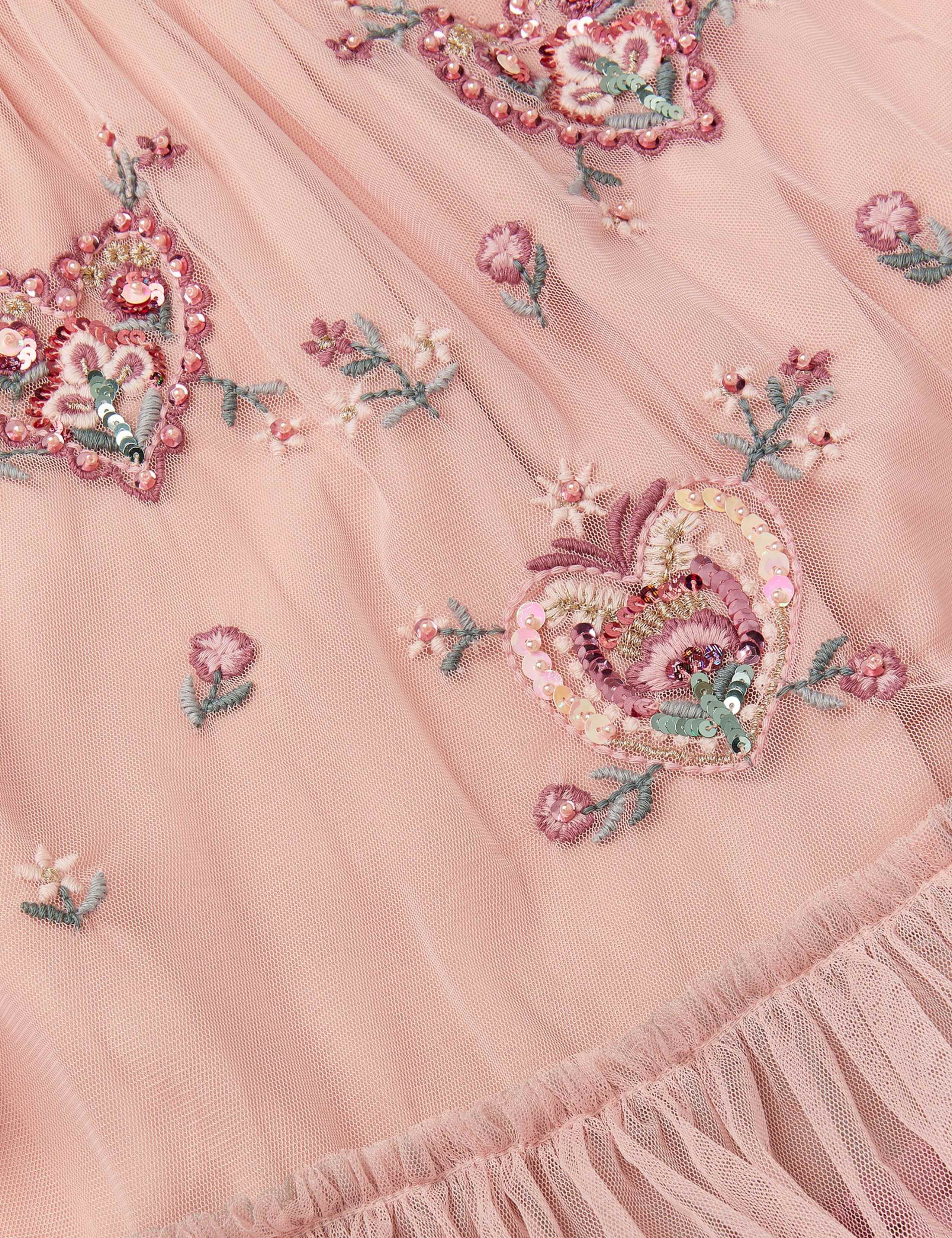 Embellished Heart Long Sleeve Dress (3-13 Yrs) 2 of 4