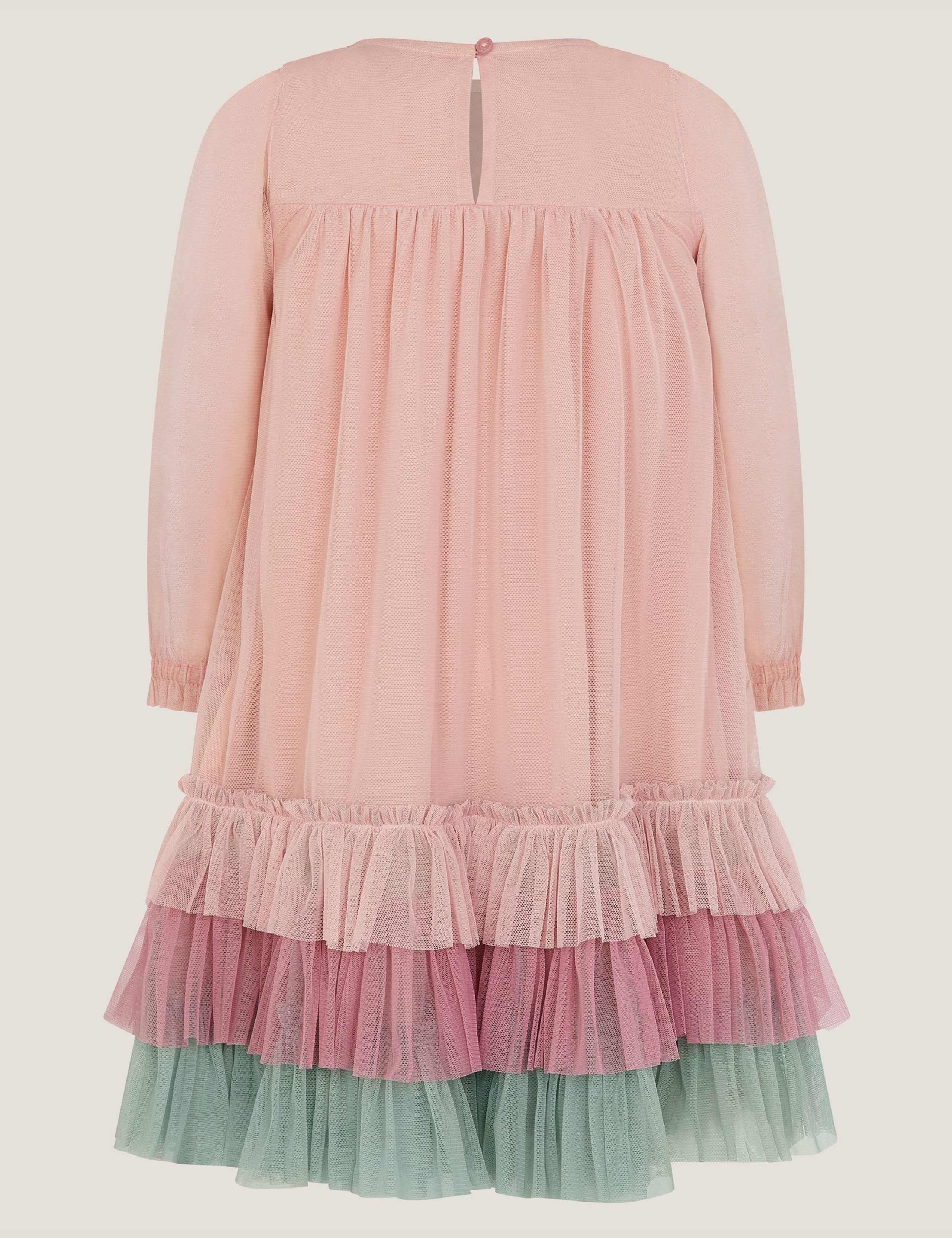 Embellished Heart Long Sleeve Dress (3-13 Yrs) 3 of 4