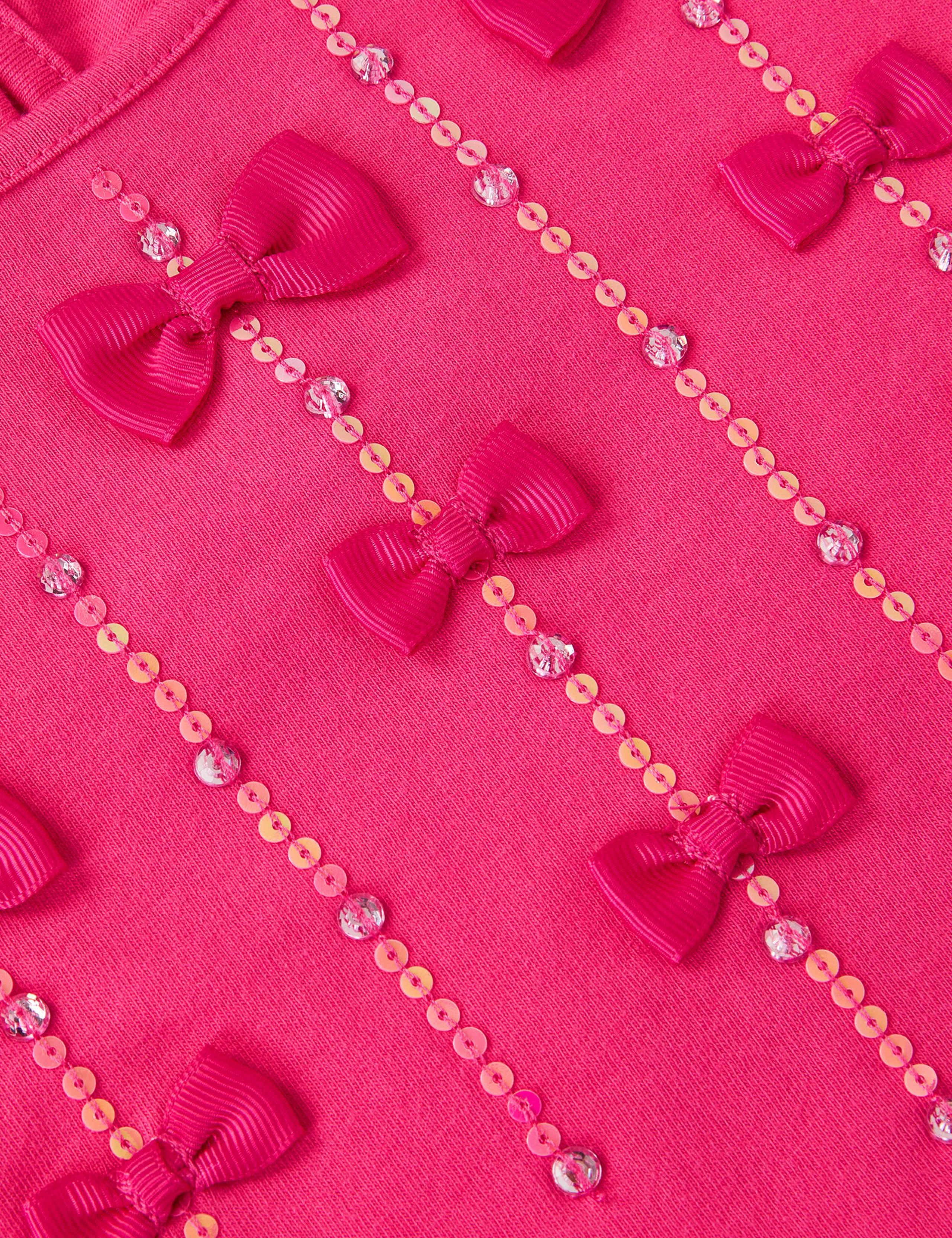 Pure Cotton Bow Appliqué Long Sleeve Top (5-13 Yrs) 2 of 3