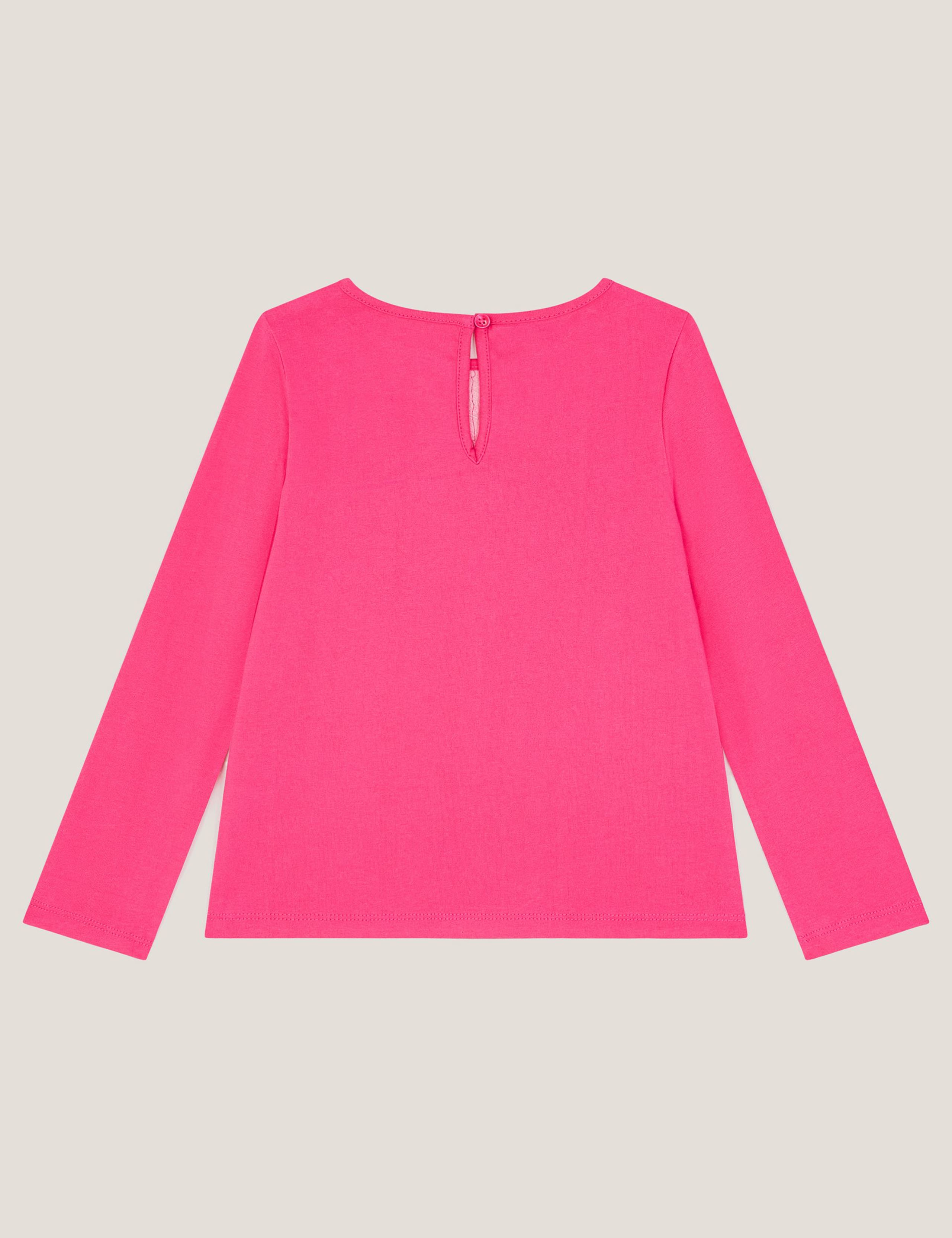 Pure Cotton Bow Appliqué Long Sleeve Top (5-13 Yrs) 3 of 3