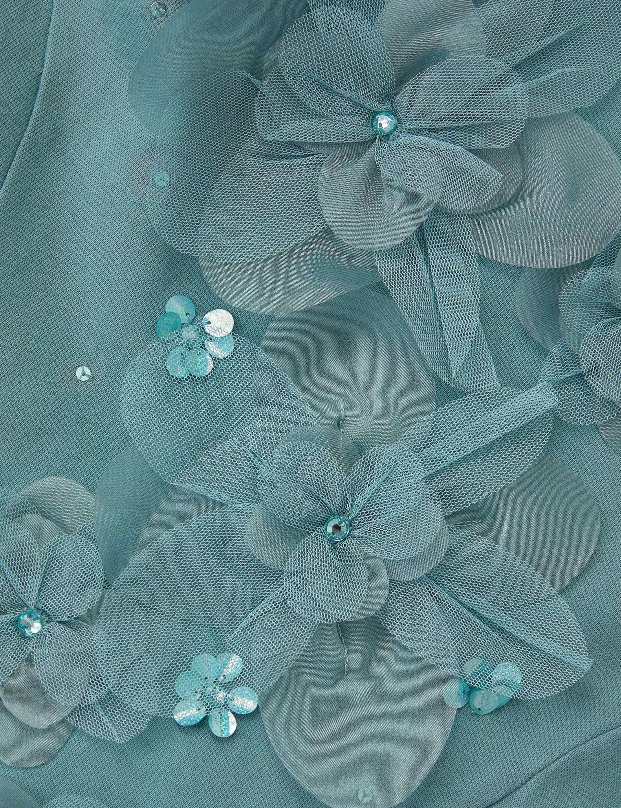 Pure Cotton Floral Appliqué Sweatshirt Dress (3-13 Yrs) 3 of 3