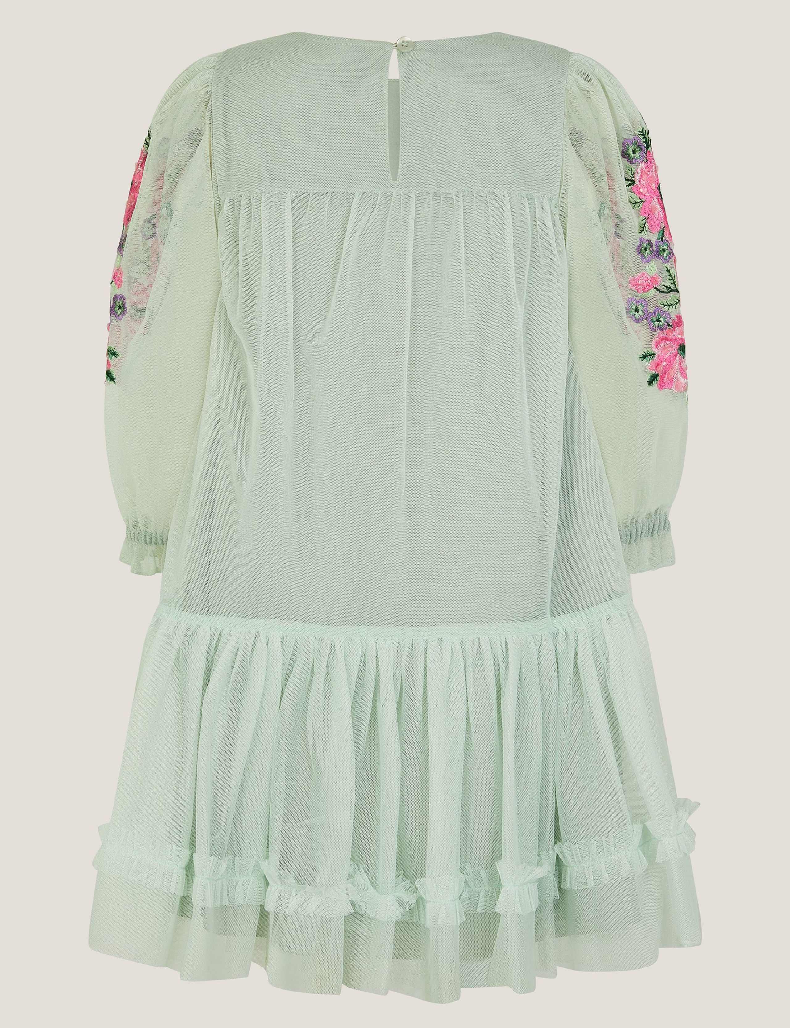 Embroidered Floral Dress (3-13 Yrs) 3 of 3