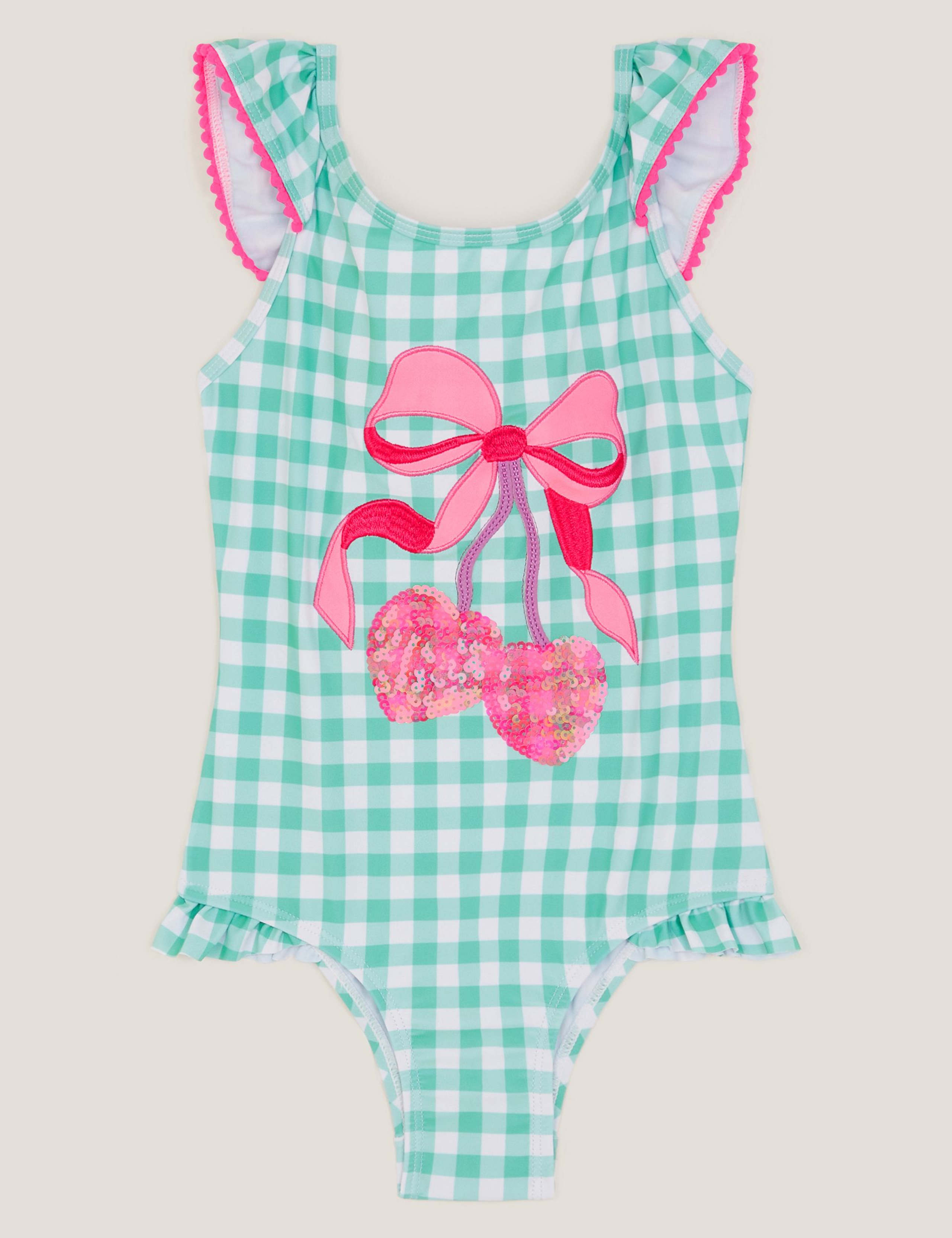 Sequin Cherry Swimsuit (3-13 Yrs) 1 of 3
