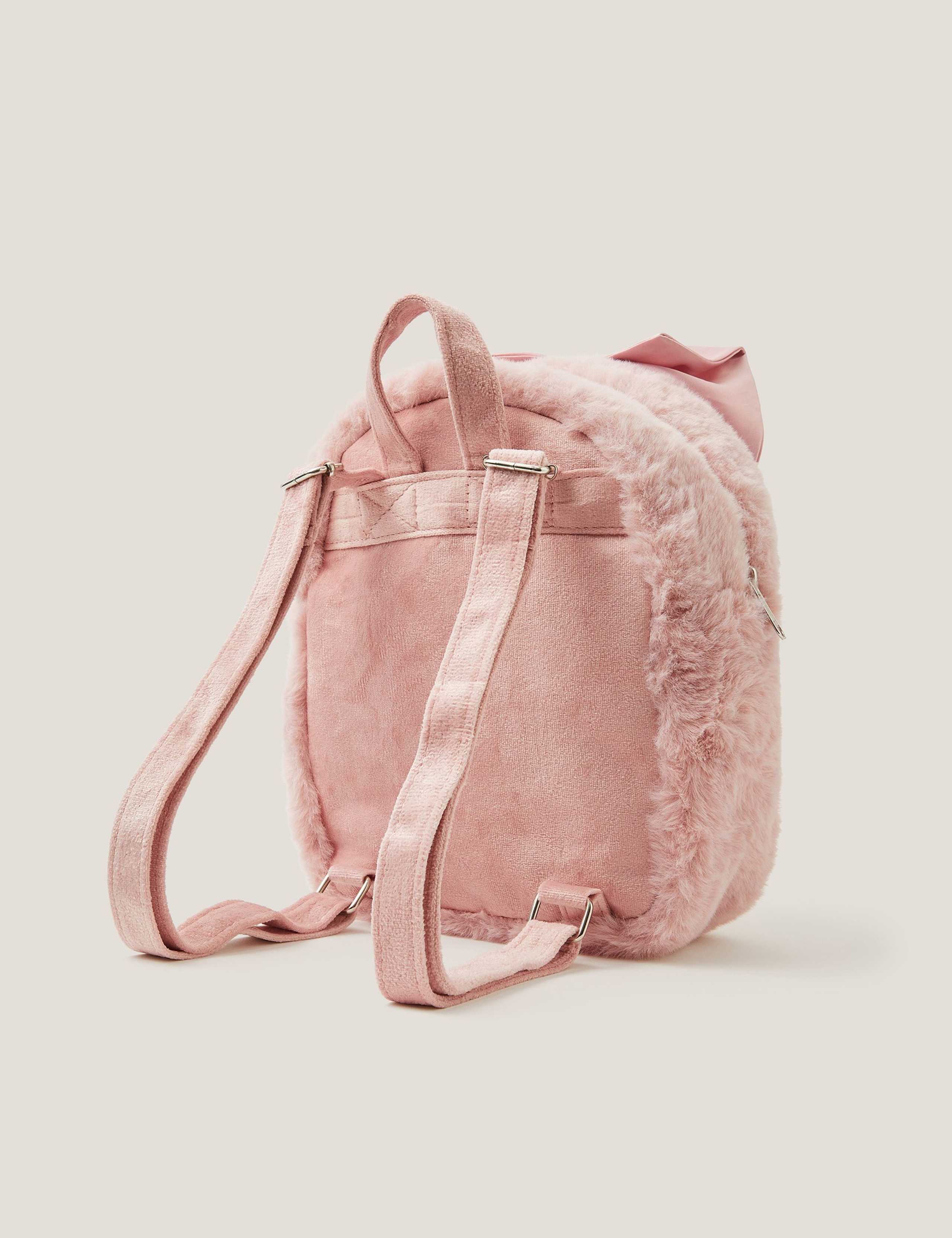 Kids' Faux Fur Bunny Backpack 2 of 4