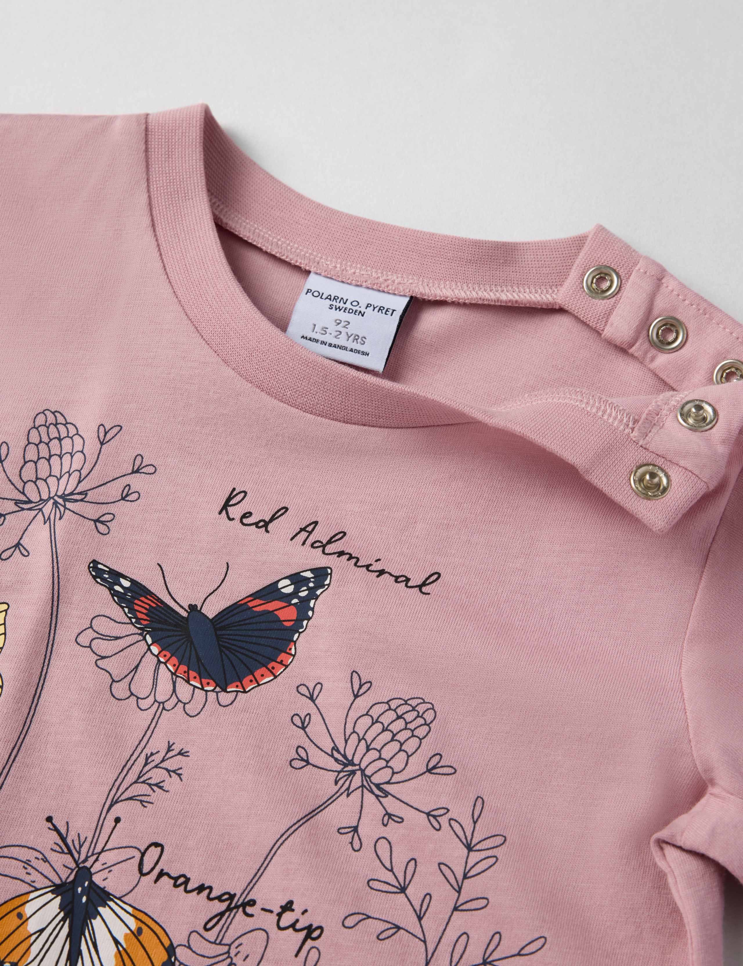 Pure Cotton Butterfly Print T-Shirt (1-10 Yrs) 3 of 4