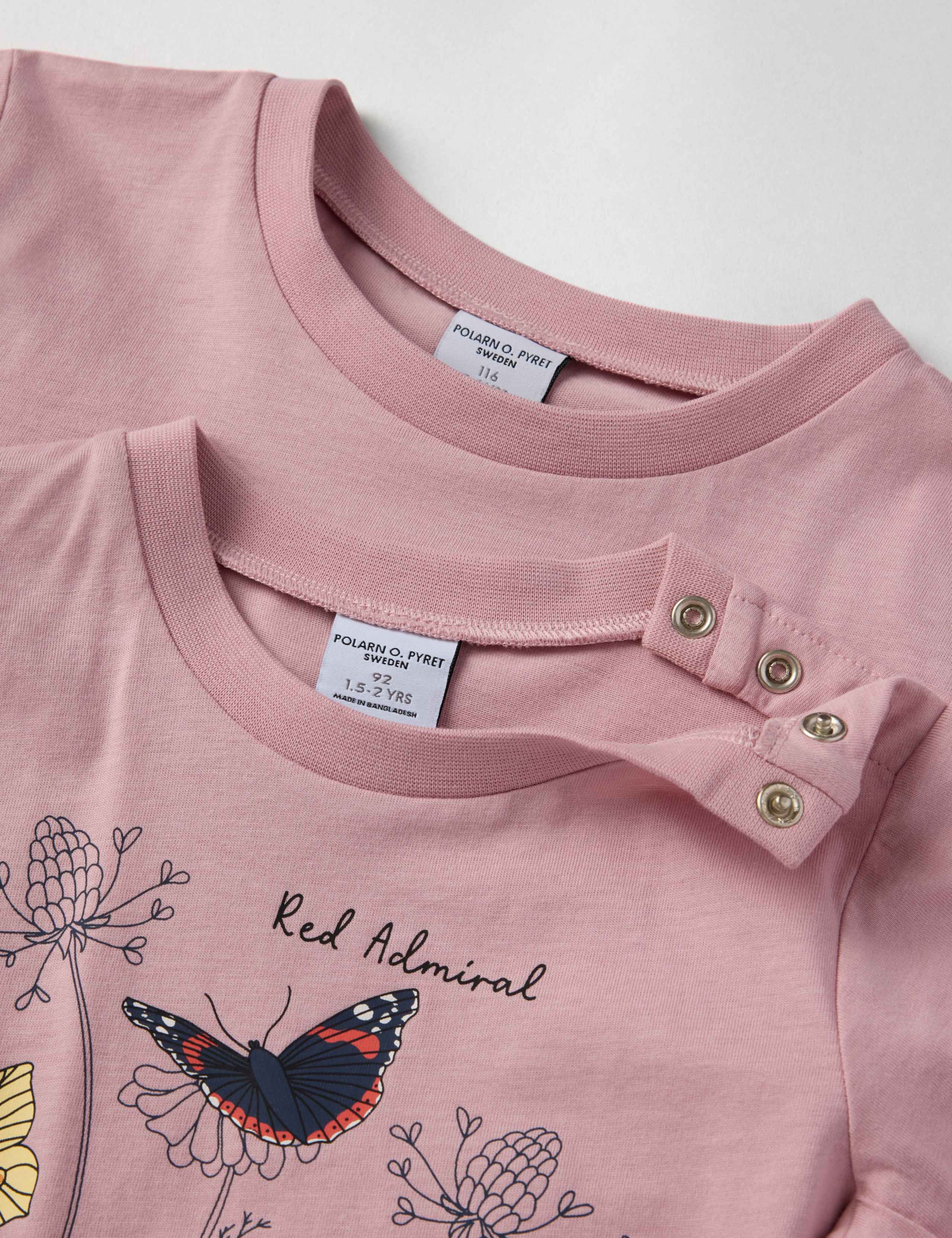 Pure Cotton Butterfly Print T-Shirt (1-10 Yrs) 4 of 4