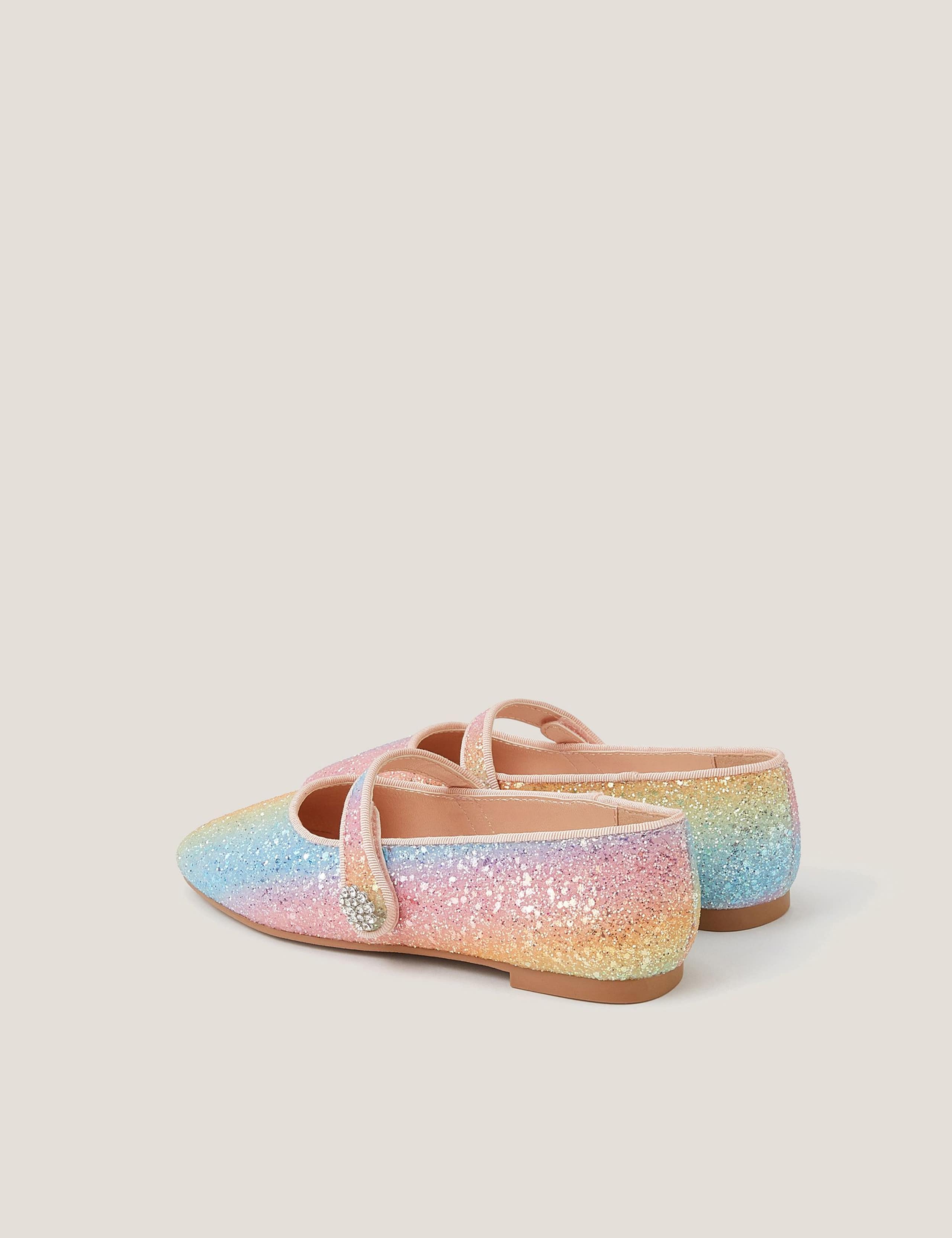 Kids' Glitter Ballet Pumps (7 Small - 4 Large) 3 of 3