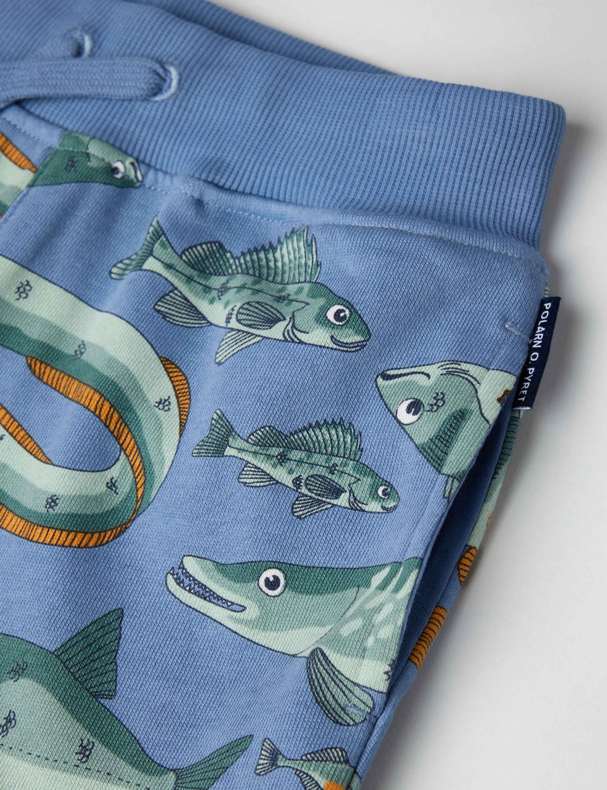 Pure Cotton Fish Elasticated Waist Shorts (1-7 Yrs) 2 of 3