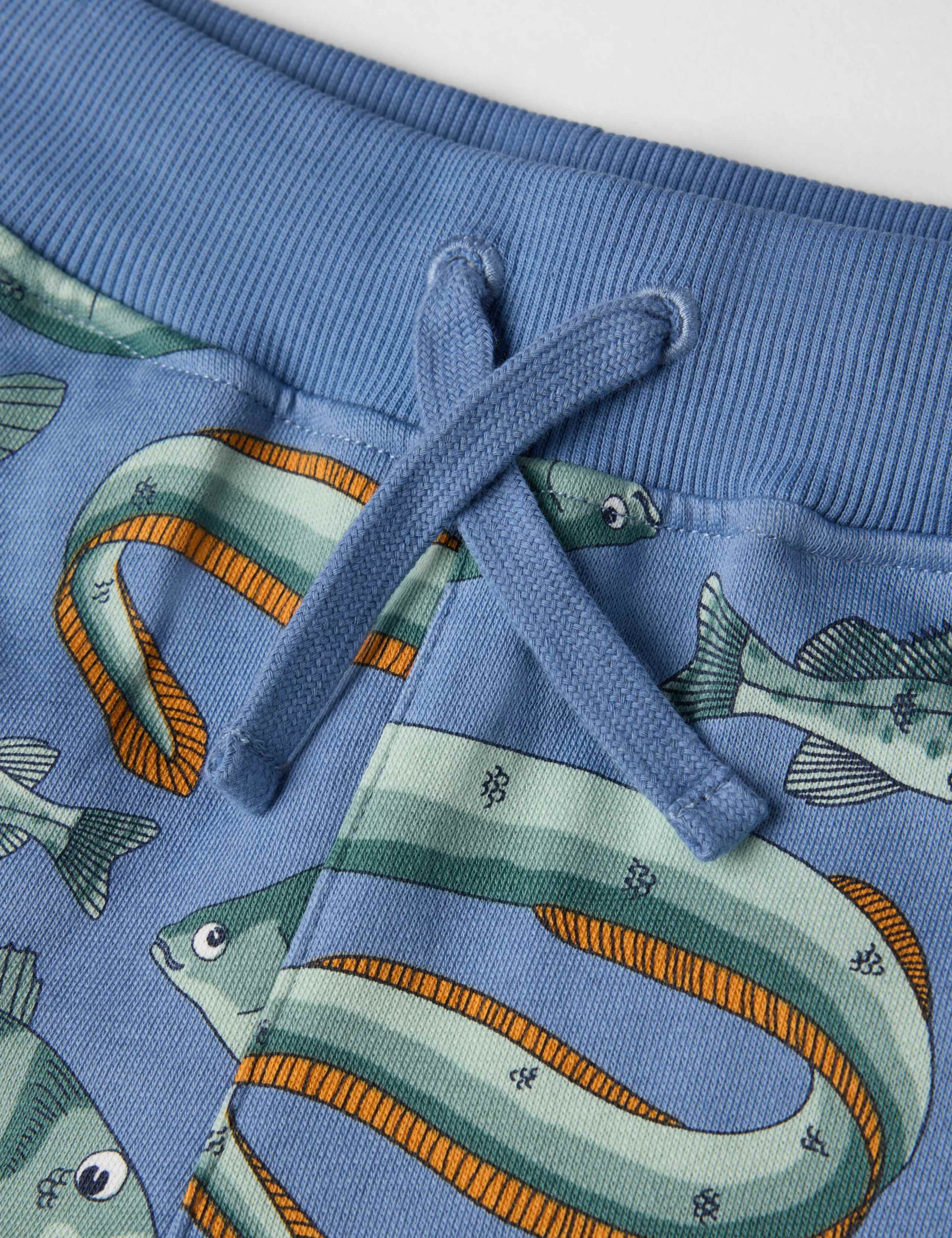 Pure Cotton Fish Elasticated Waist Shorts (1-7 Yrs) 3 of 3