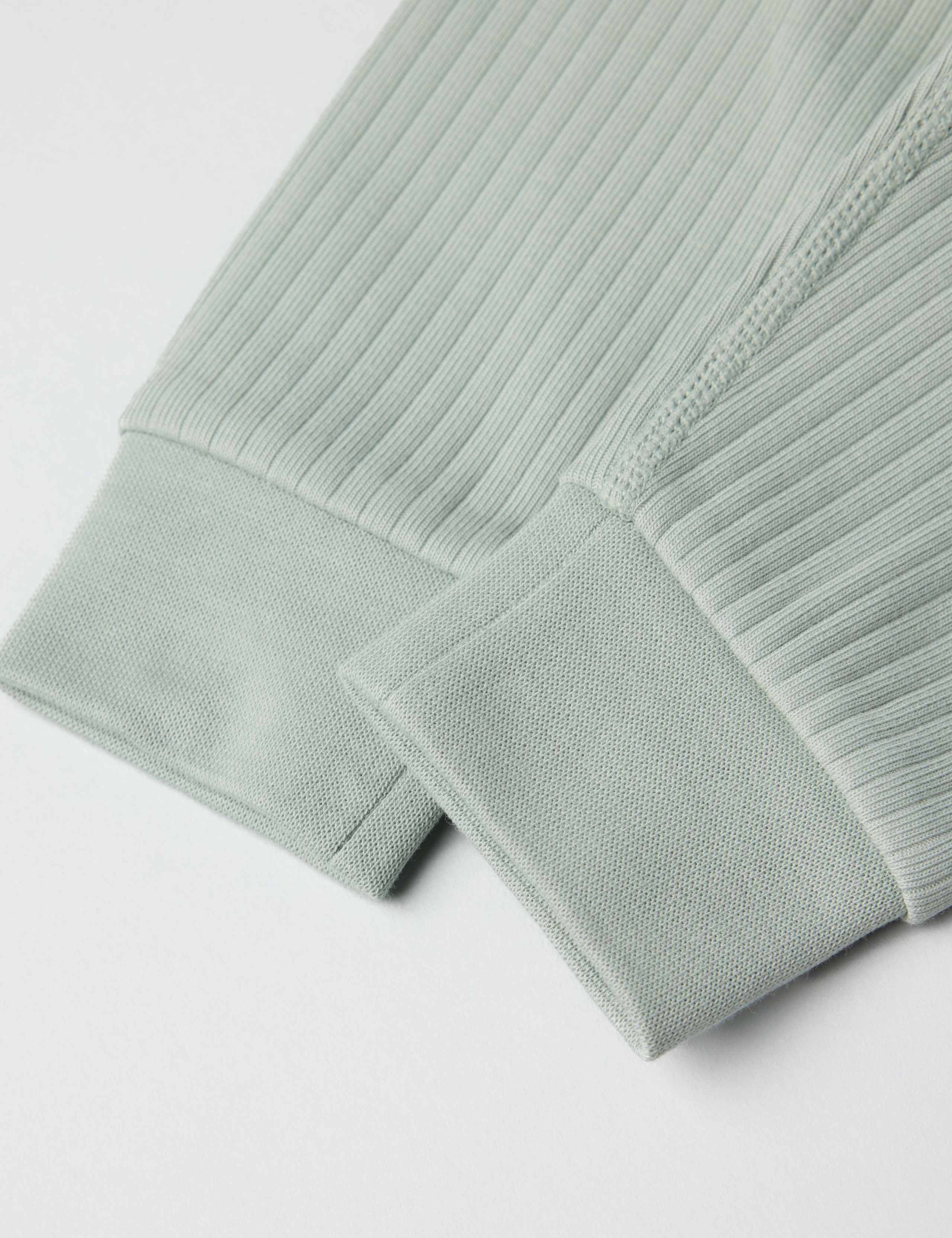 Cotton Rich Ribbed Joggers (1-12 Mths) 2 of 3