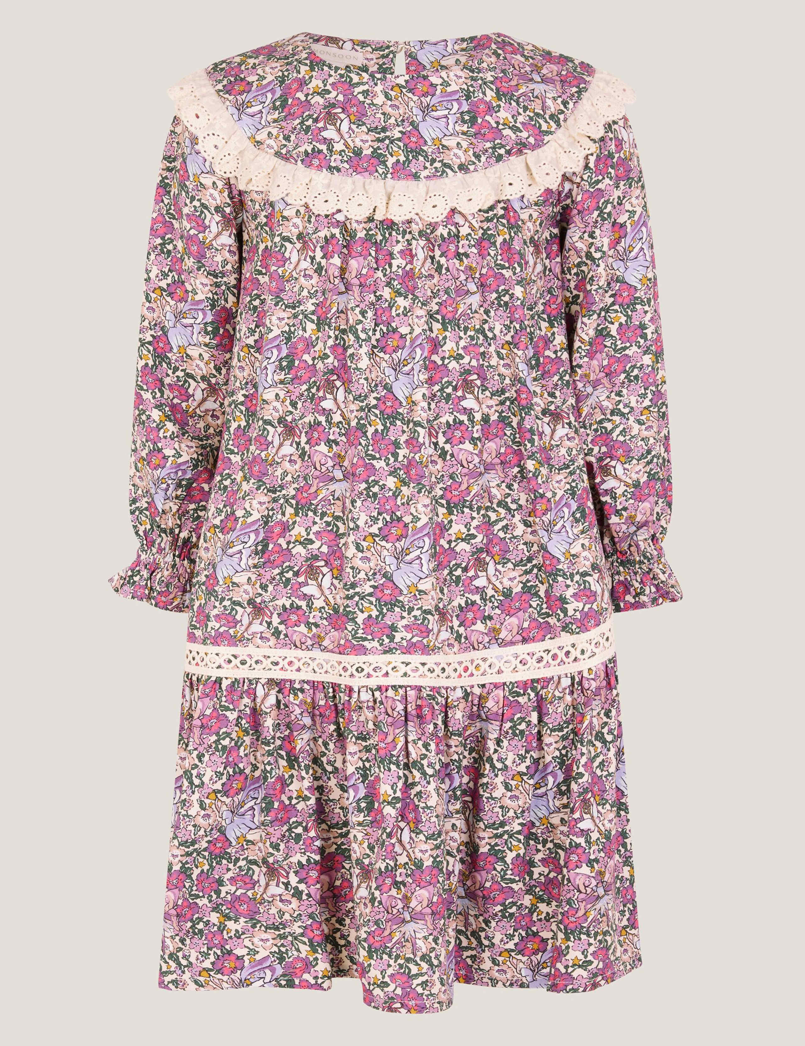 Fairy Floral Long Sleeve Dress (3-13 Yrs) 1 of 3