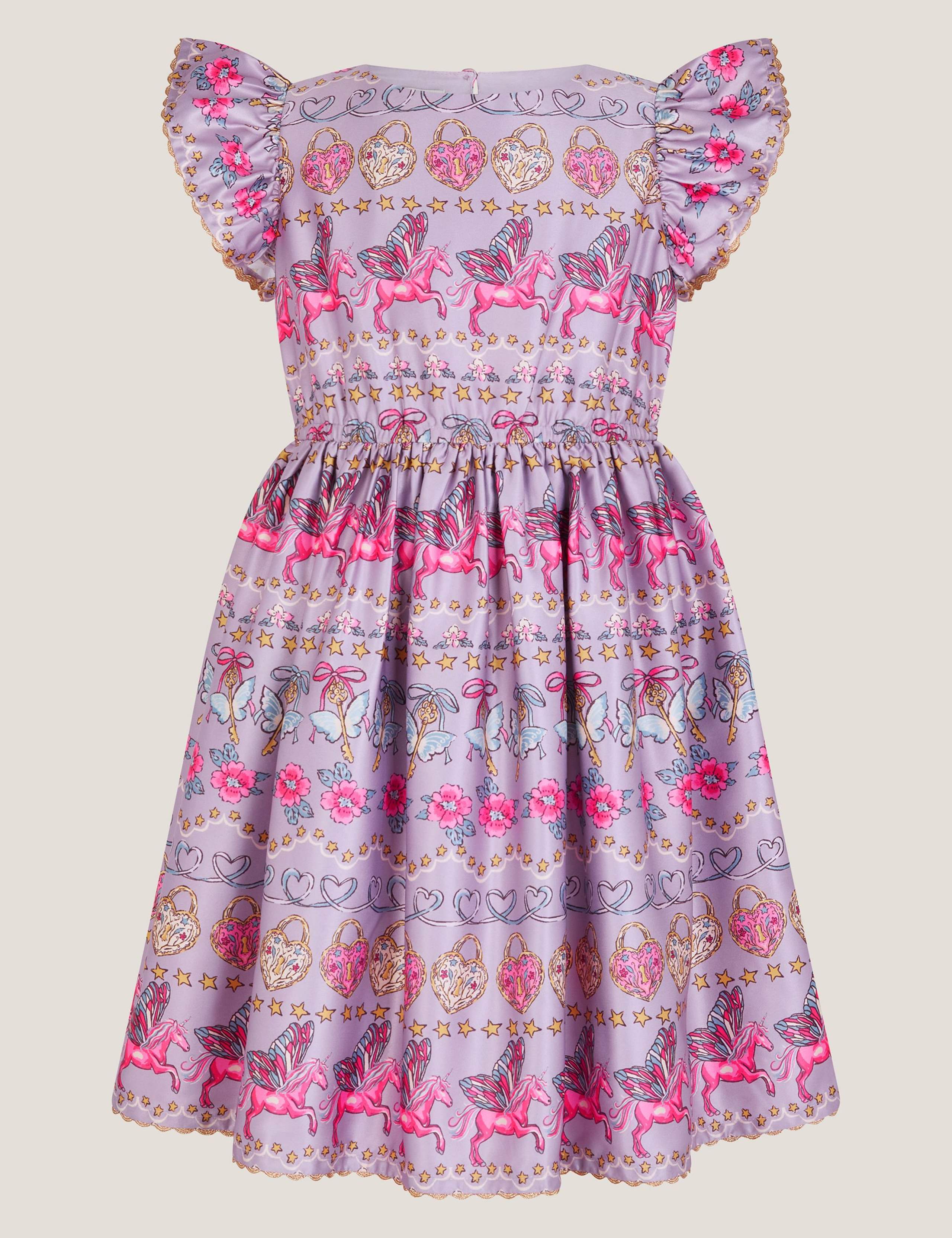 Unicorn Print Dress (3-13 Yrs) 1 of 2