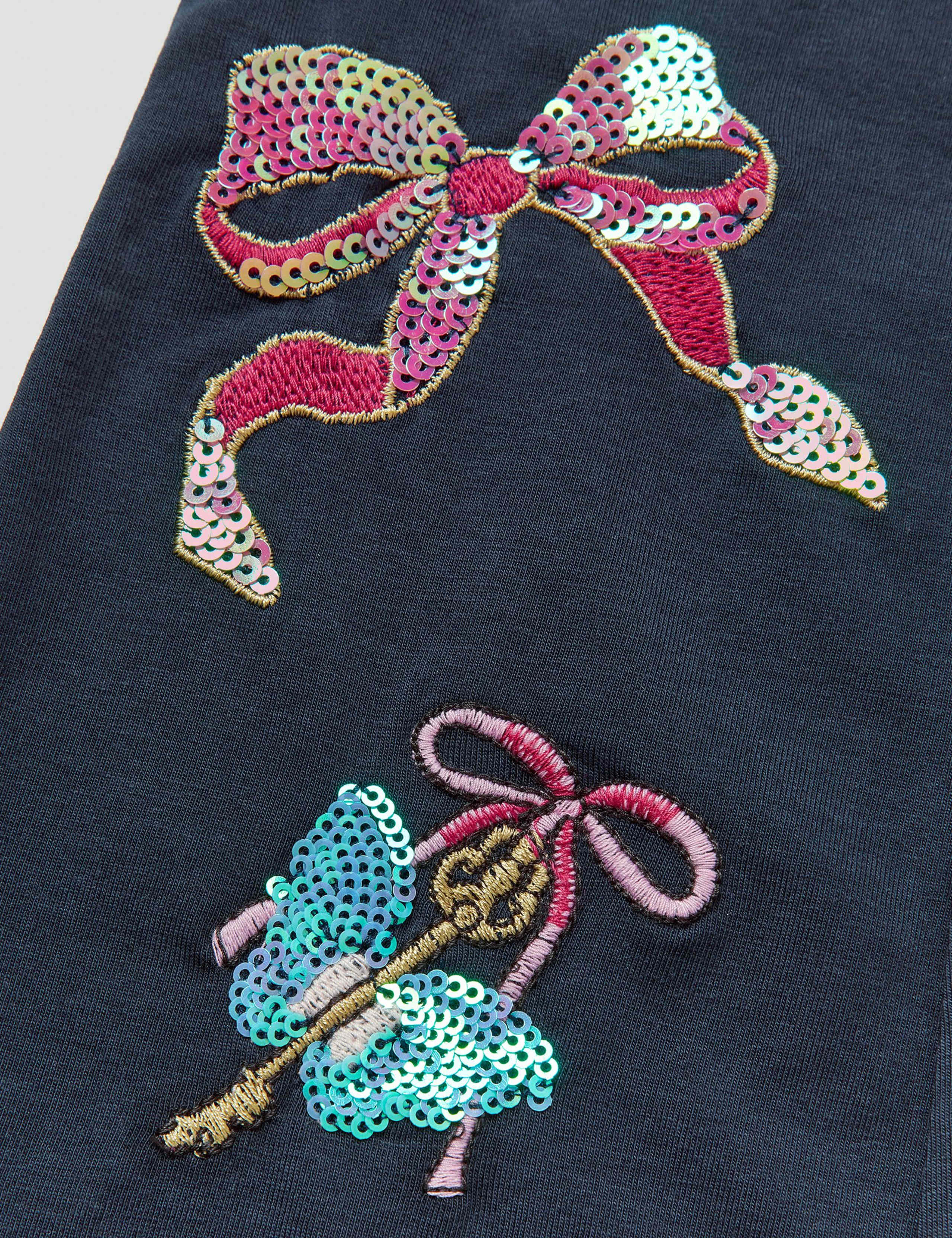 Sequin Embellished Flare Leggings (3-13 Yrs) 4 of 4