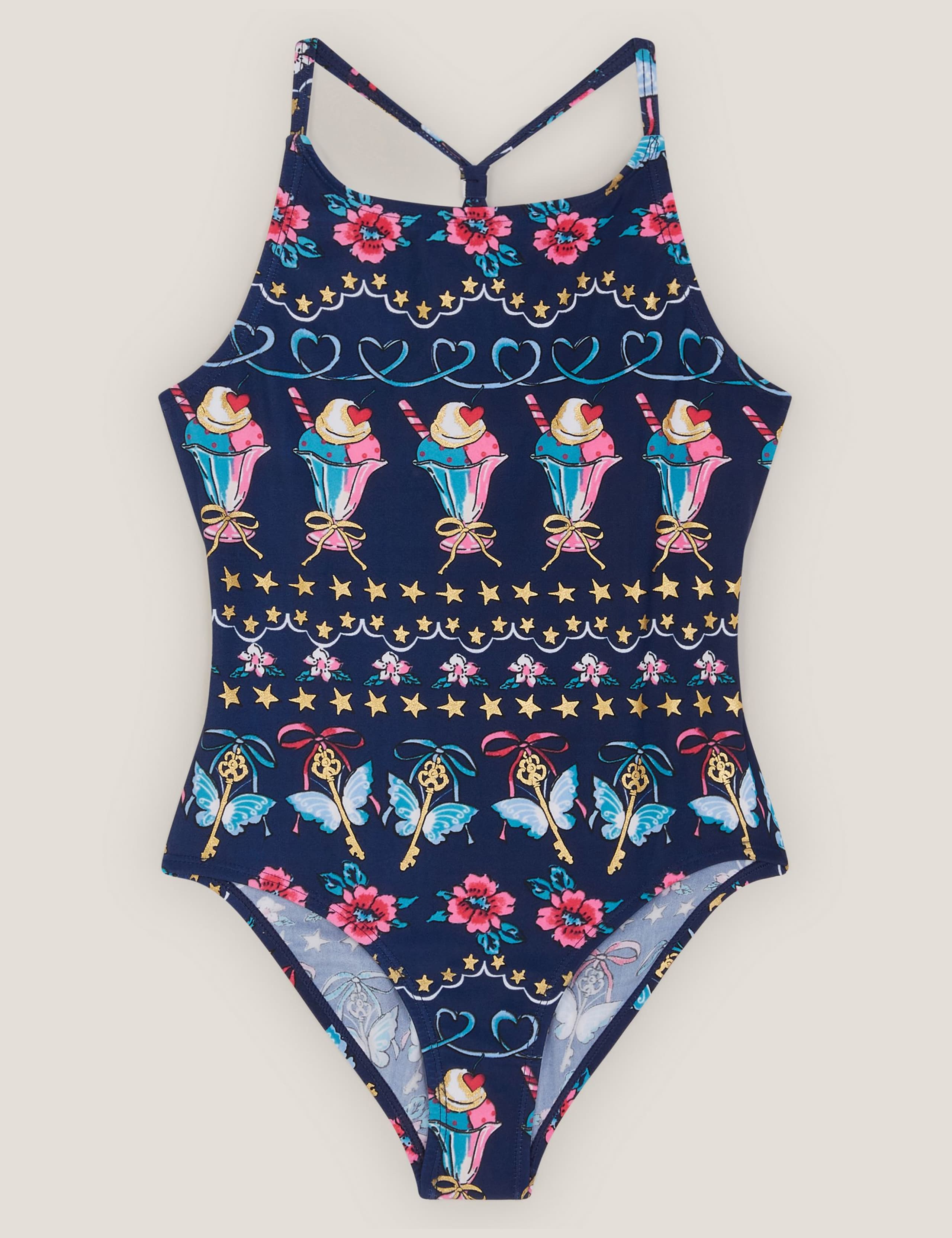Ice Cream Print Swimsuit (3-13 Yrs) 1 of 3