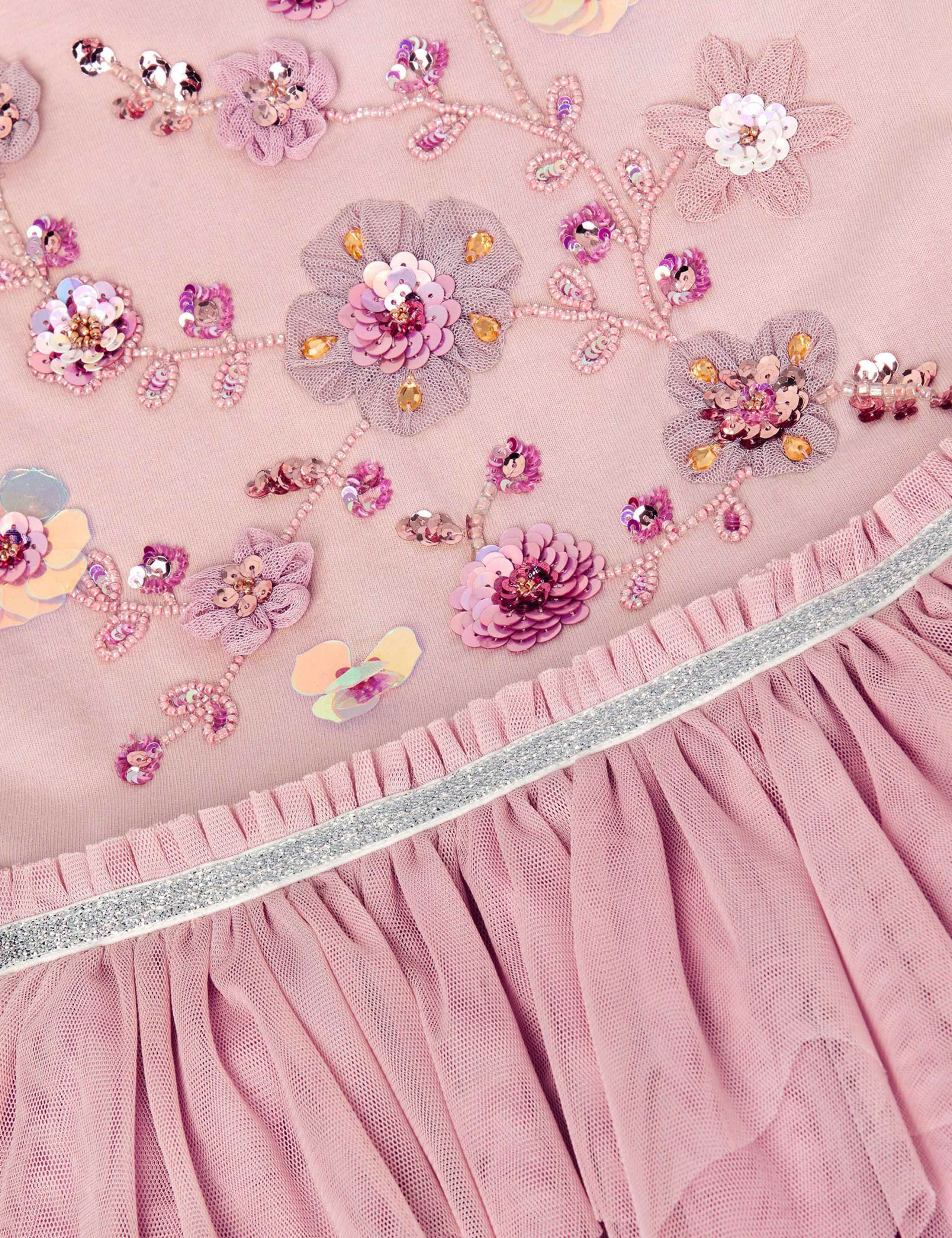 Floral Sequin Embellished Dress (3-13 Yrs) 4 of 4