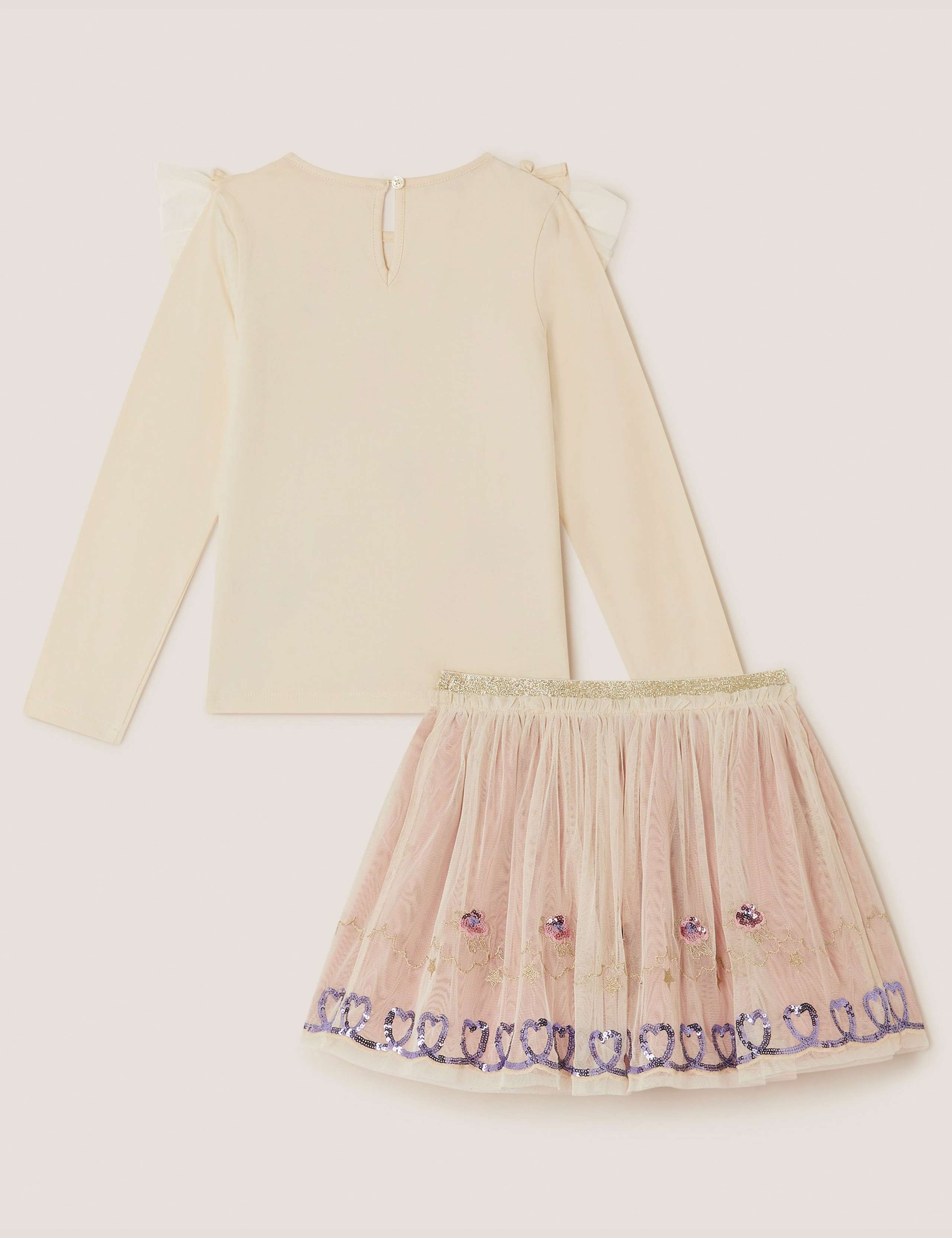 2pc Embellished Ruffle Top & Bottom Outfit (3-13 Yrs) 3 of 4