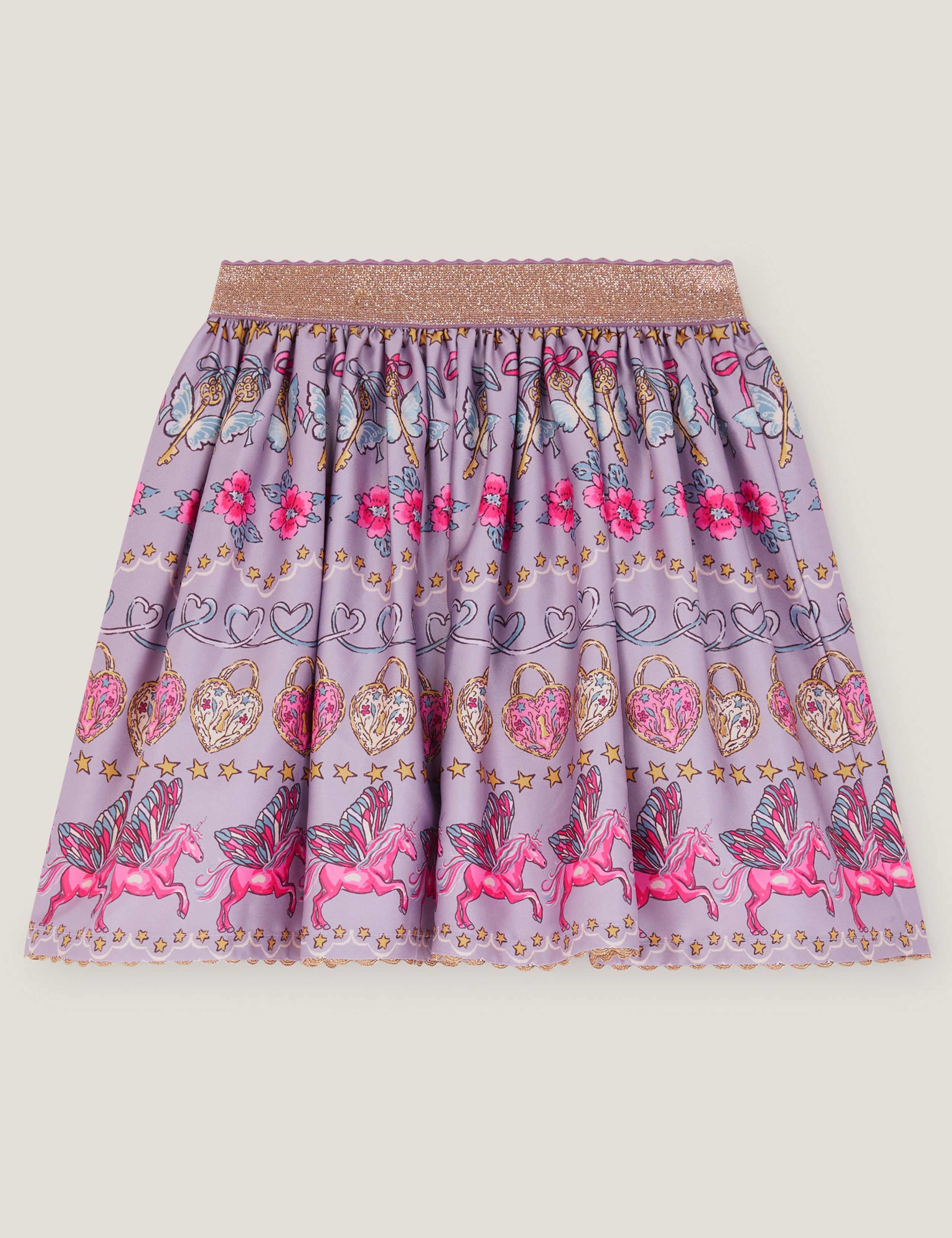 Satin Unicorn Print Skirt (3-13 Yrs) 2 of 4