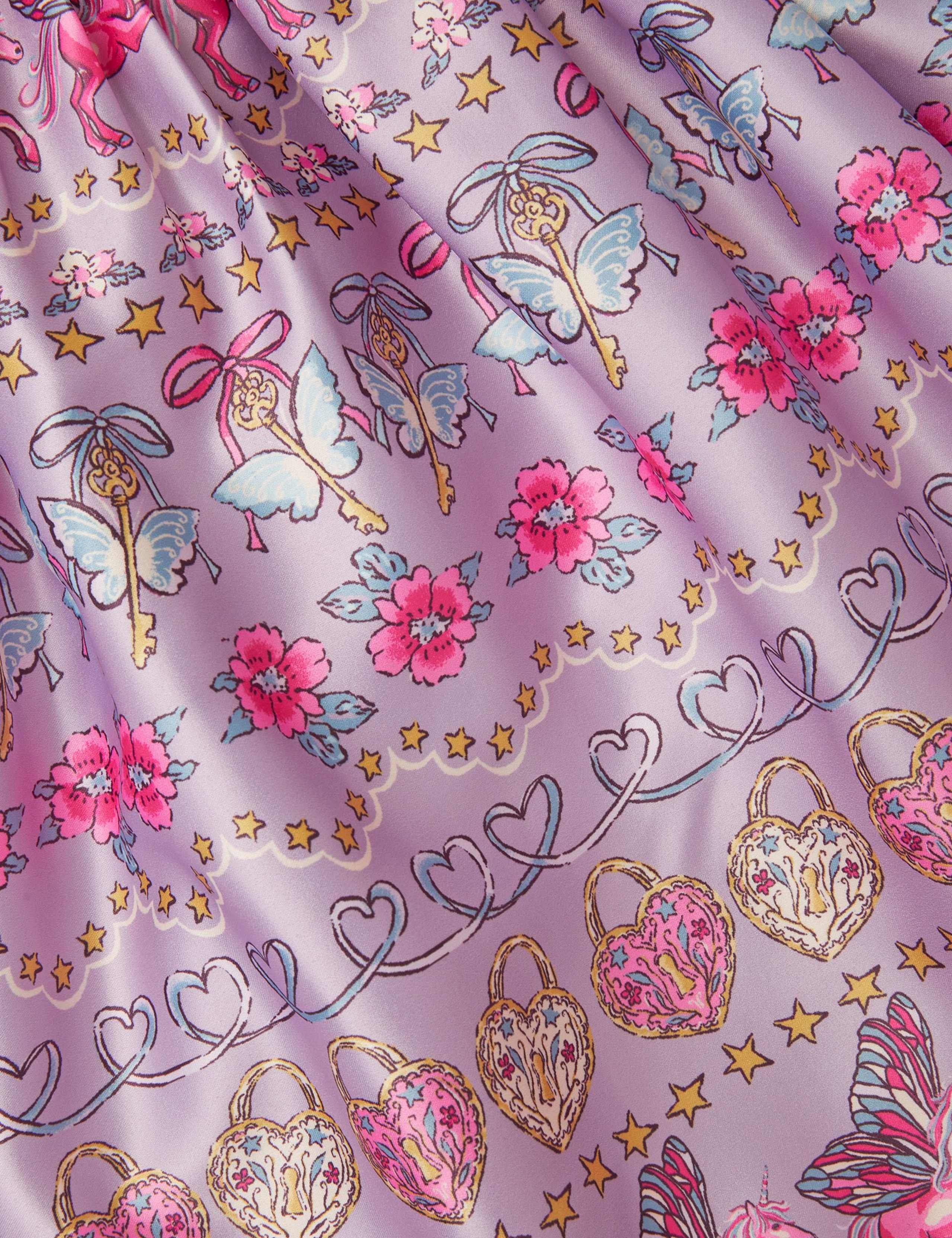 Satin Unicorn Print Skirt (3-13 Yrs) 3 of 4