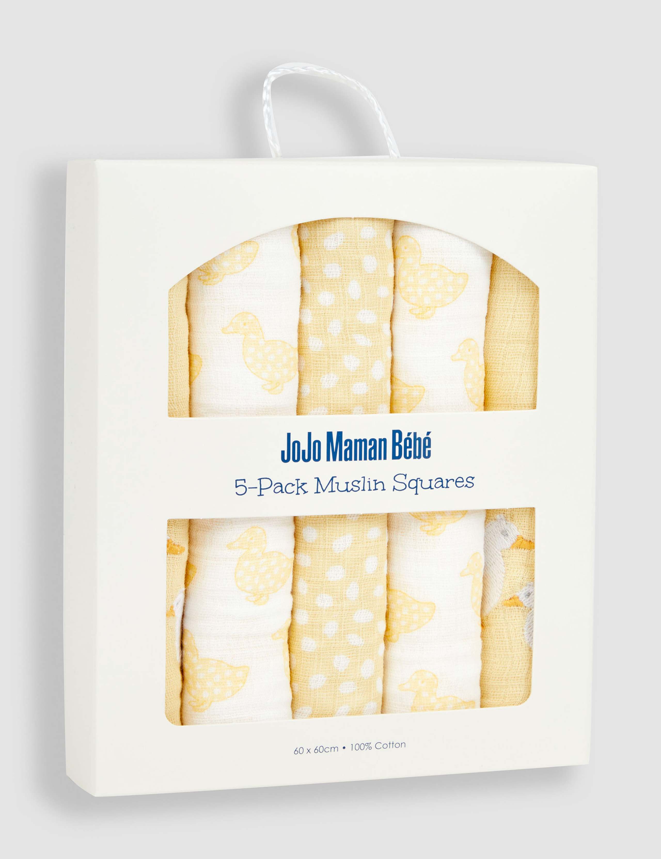 5pk Pure Cotton Duck Muslin Squares 3 of 5